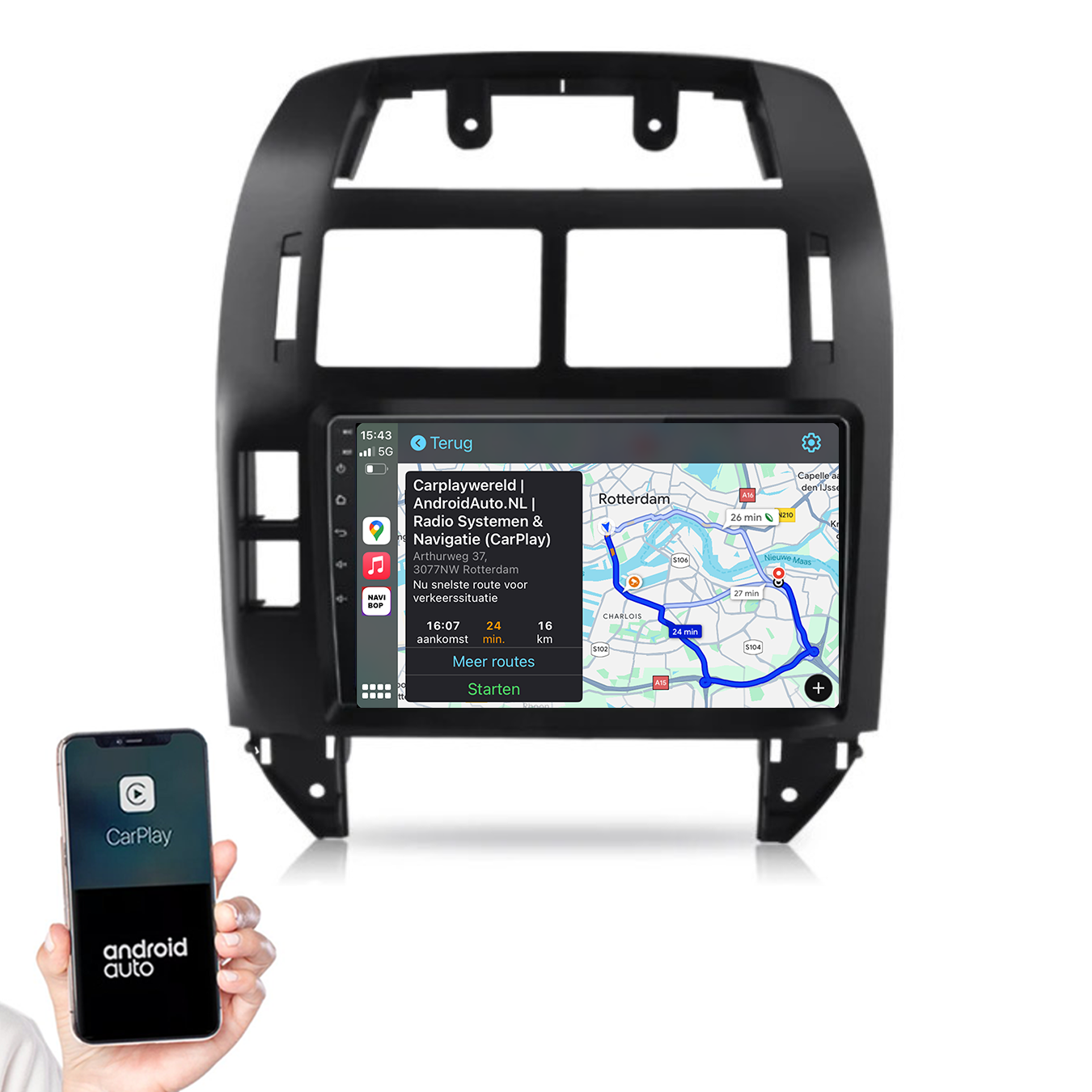 Volkswagen Polo | Autoradio | 2002 t/m 2009 | Android 14 | Apple CarPlay & Android Auto