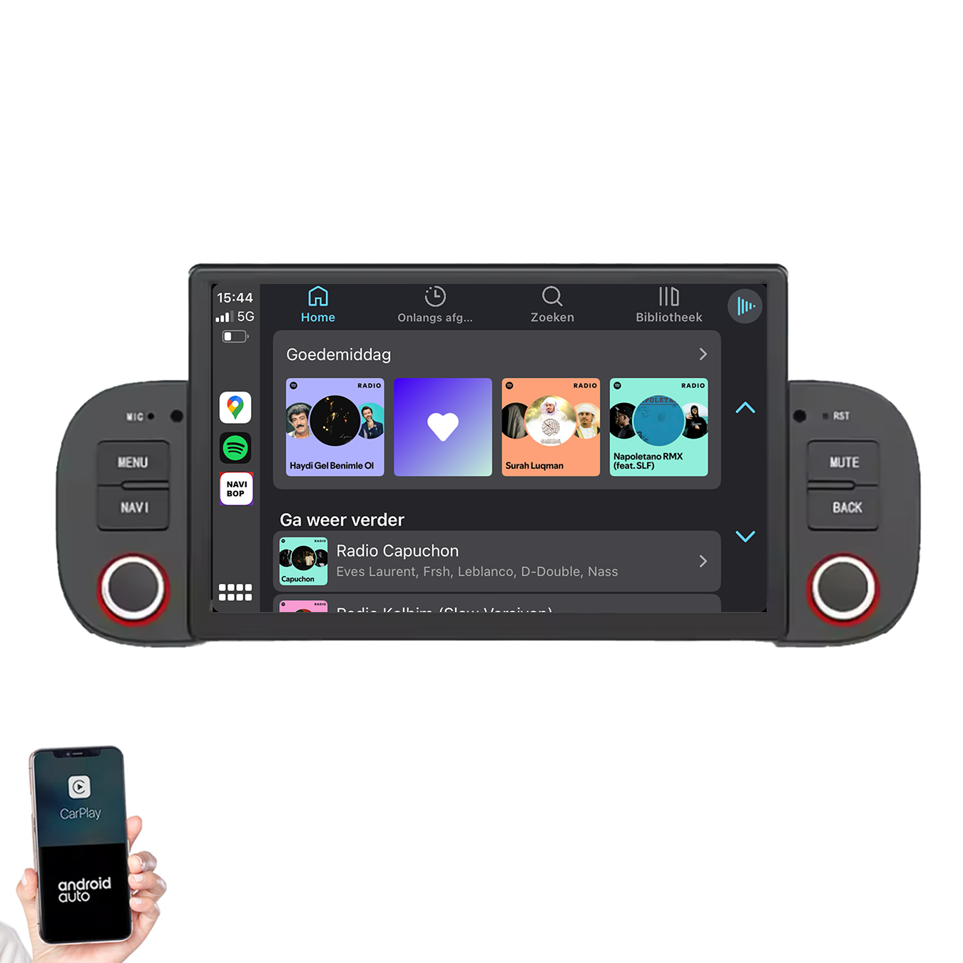 Fiat Panda | Autoradio | 2013 t/m 2020 | Android 14 | Apple CarPlay & Android Auto