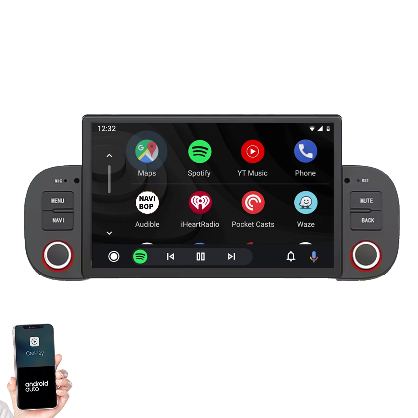 Fiat Panda | Autoradio | 2013 t/m 2020 | Android 14 | Apple CarPlay & Android Auto