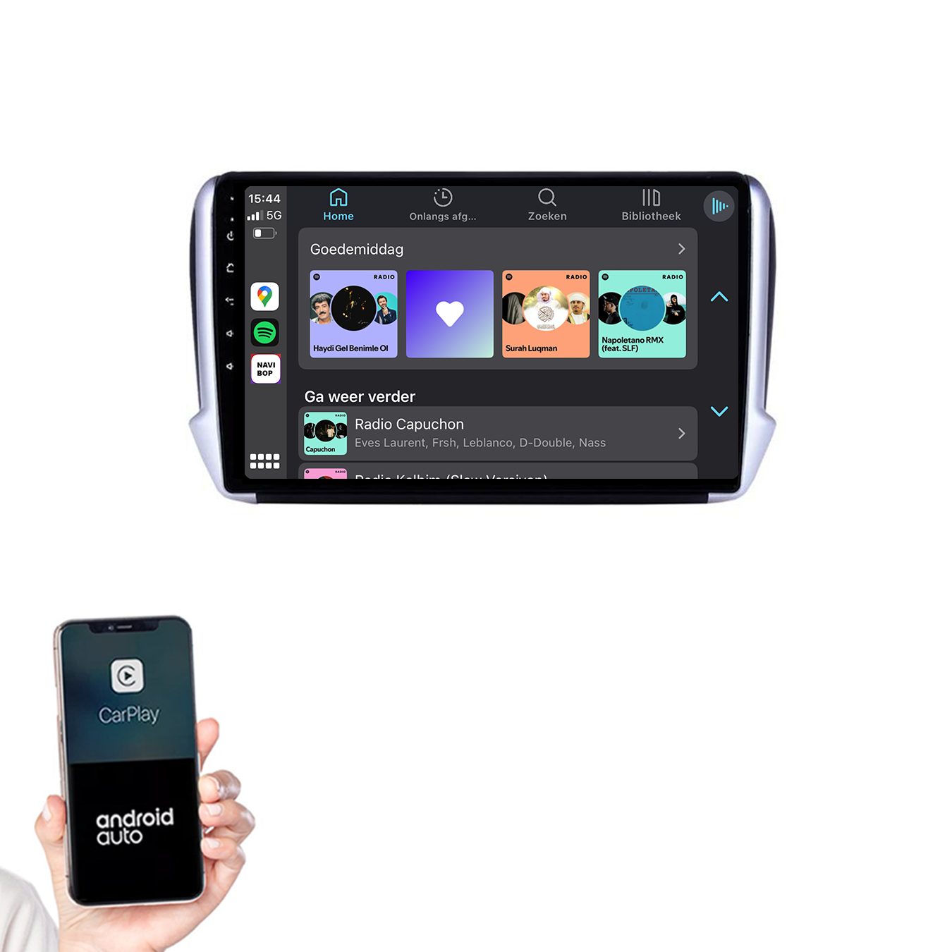 Peugeot 2008 | Autoradio | 2013 t/m 2019 | Android 14 | Apple CarPlay & Android Auto