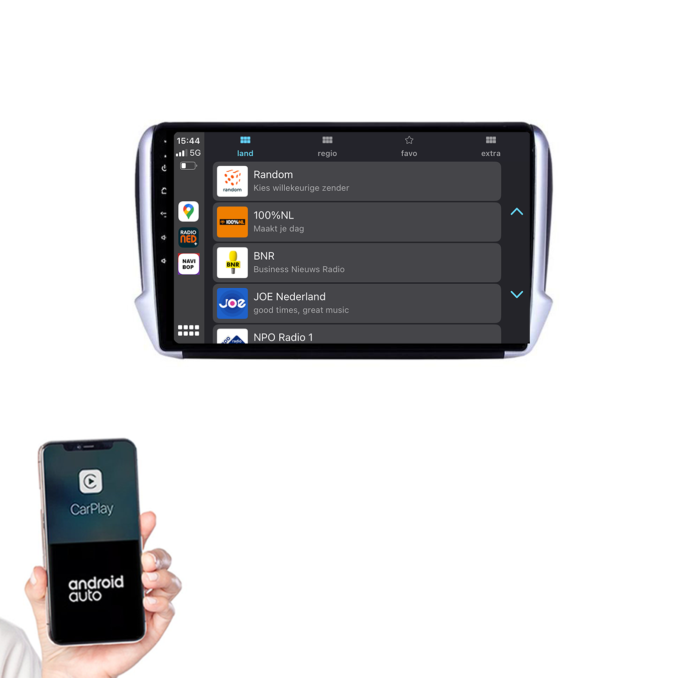 Peugeot 2008 | Autoradio | 2013 t/m 2019 | Android 14 | Apple CarPlay & Android Auto