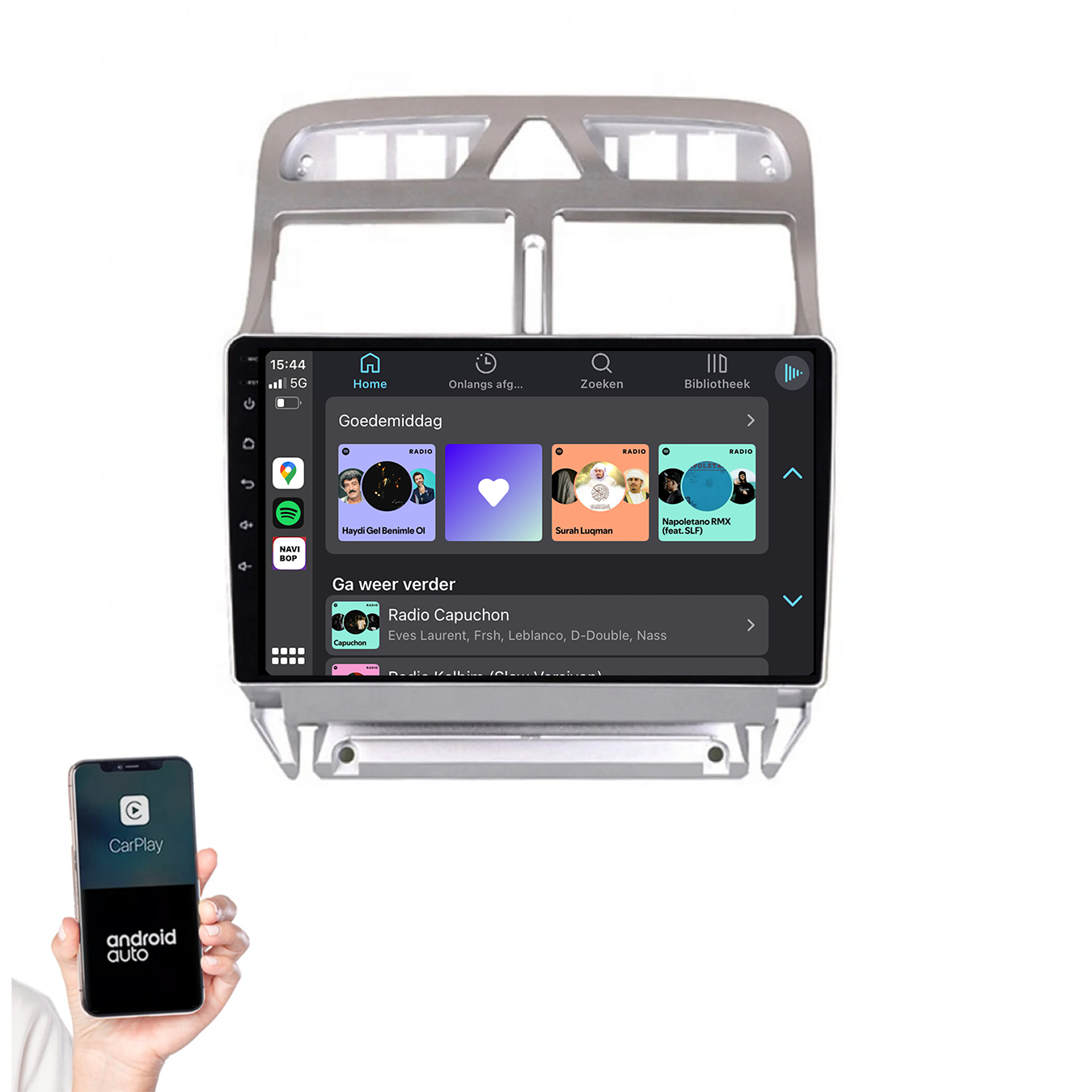 Peugeot 307 | Autoradio | 2002 t/m 2013 | Android 14 | Apple CarPlay & Android Auto