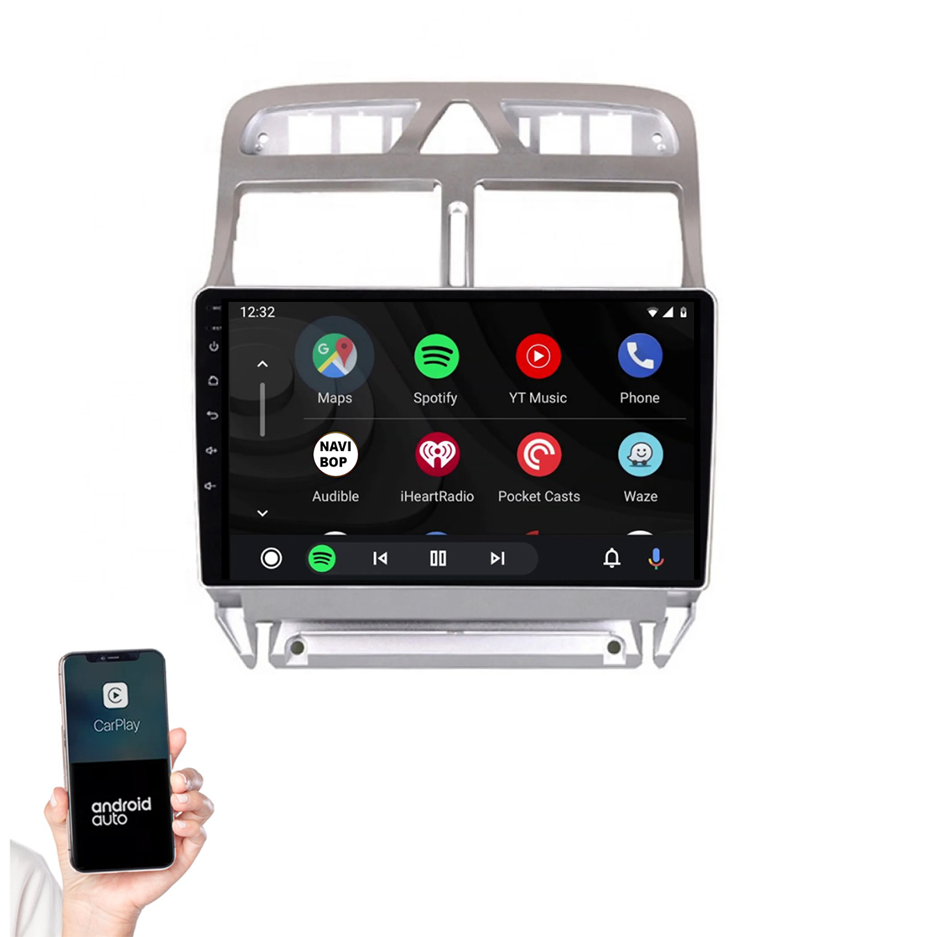 Peugeot 307 | Autoradio | 2002 t/m 2013 | Android 14 | Apple CarPlay & Android Auto