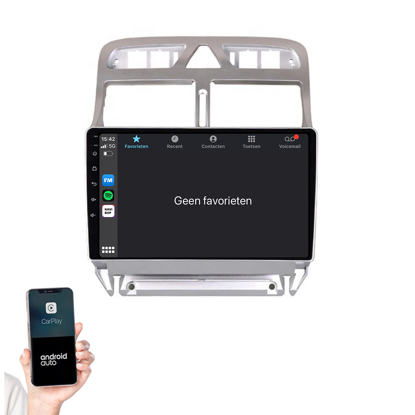 Peugeot 307 | Autoradio | 2002 t/m 2013 | Android 14 | Apple CarPlay & Android Auto