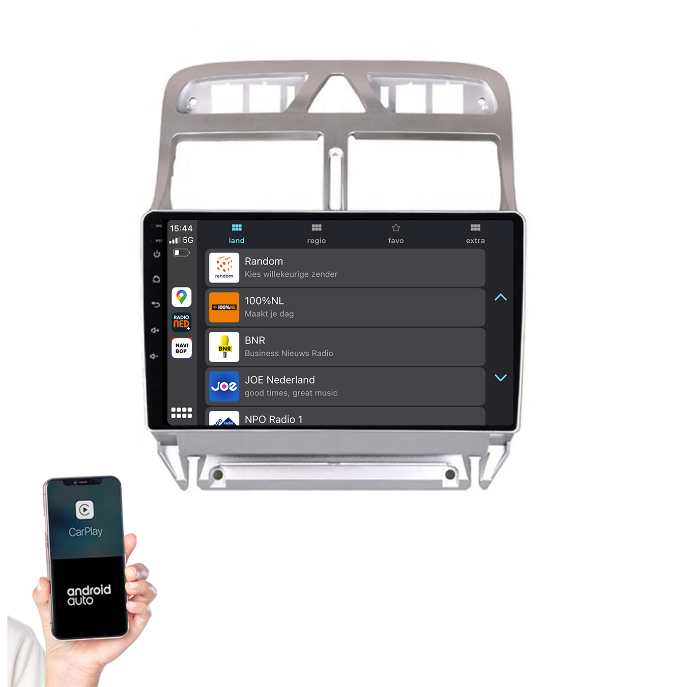 Peugeot 307 | Autoradio | 2002 t/m 2013 | Android 14 | Apple CarPlay & Android Auto