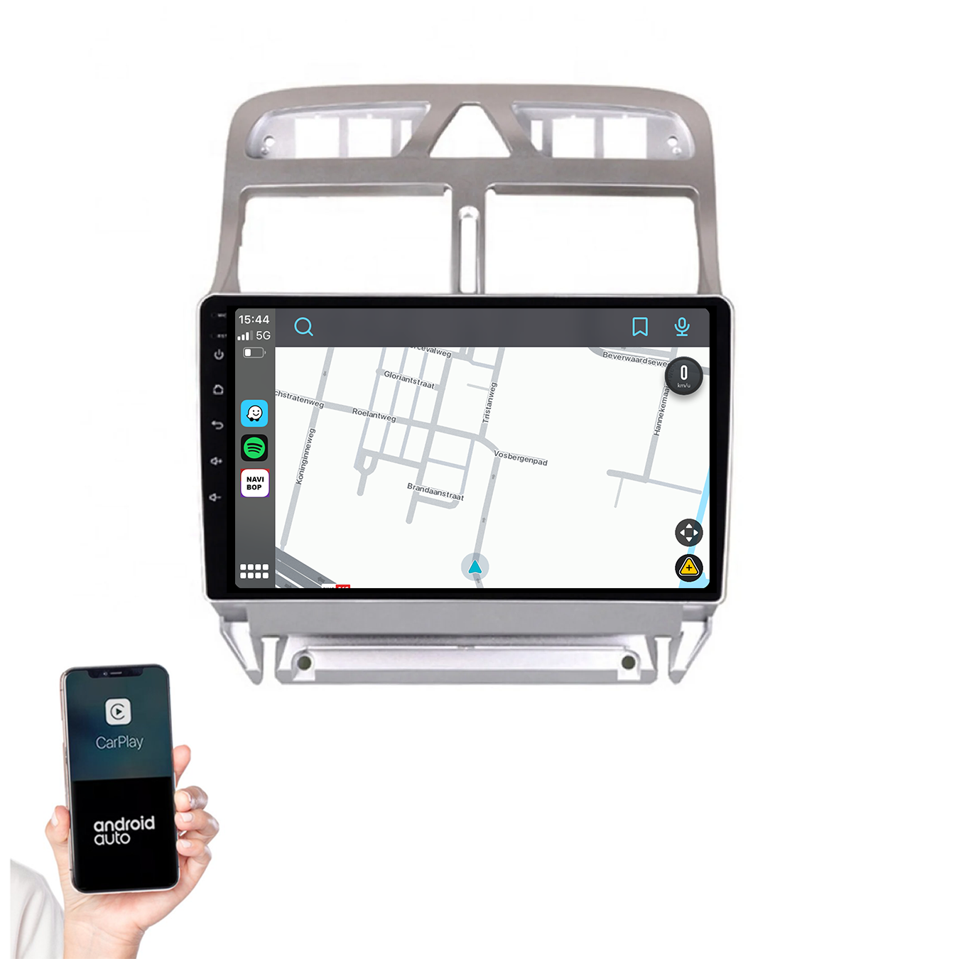 Peugeot 307 | Autoradio | 2002 t/m 2013 | Android 14 | Apple CarPlay & Android Auto