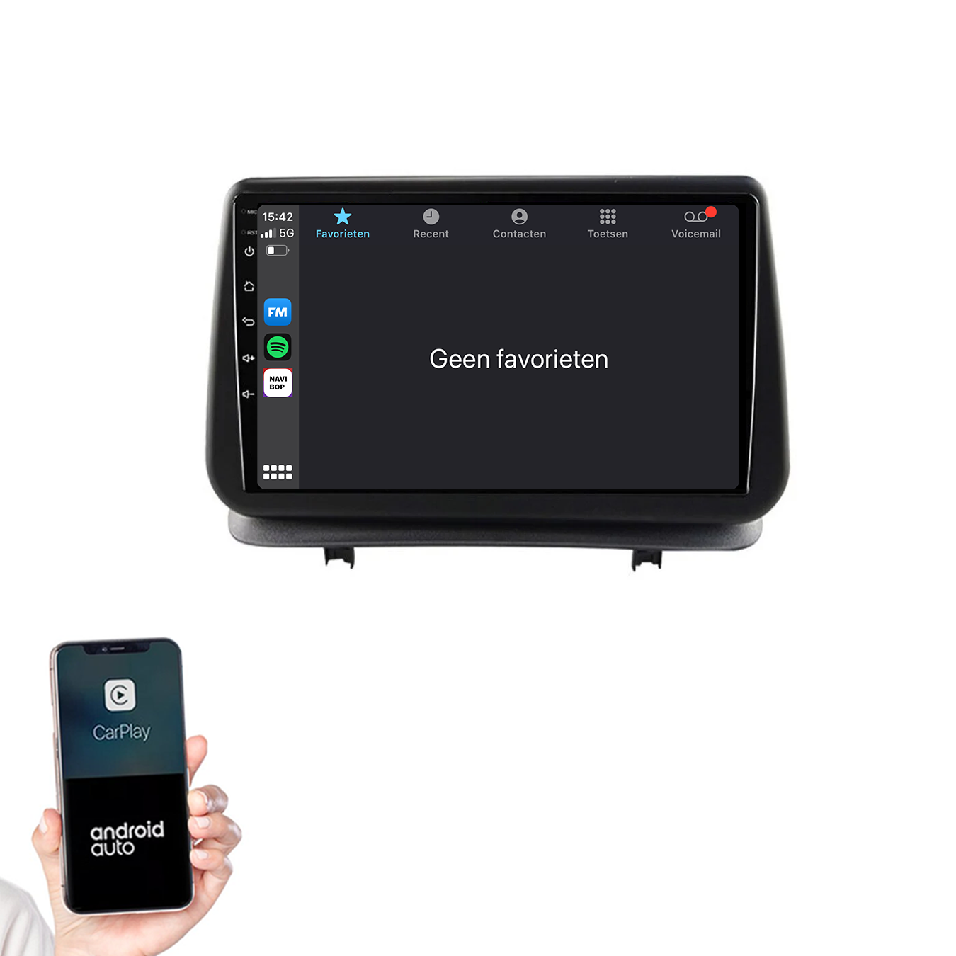 Renault Clio 2 | Autoradio | 2005 t/m 2012 | Android 14 | Apple CarPlay & Android Auto