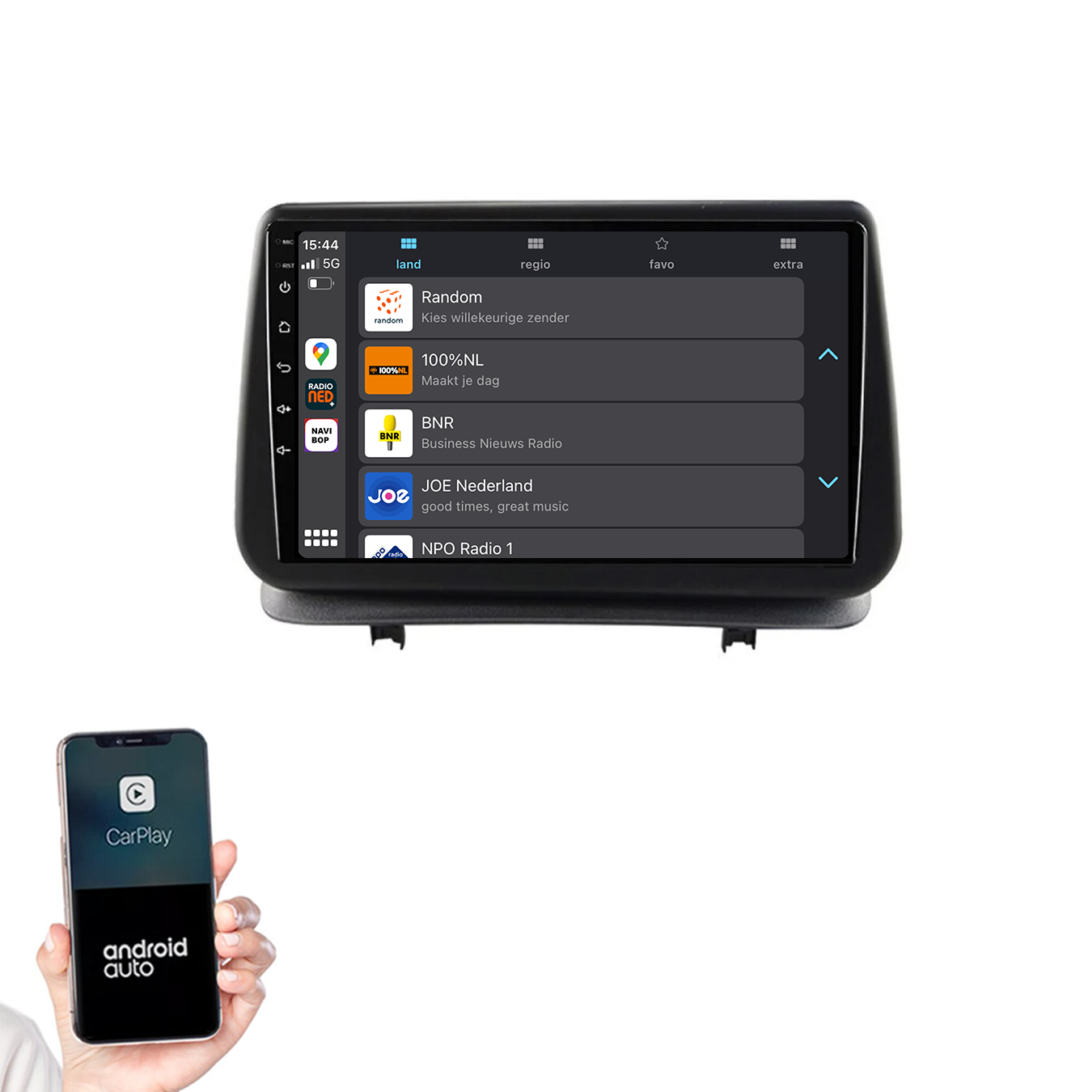 Renault Clio 2 | Autoradio | 2005 t/m 2012 | Android 14 | Apple CarPlay & Android Auto