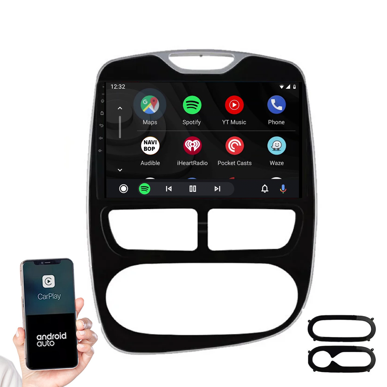 Renault Clio 3 | Autoradio | 2013 t/m 2019 | Android 14 | Apple CarPlay & Android Auto