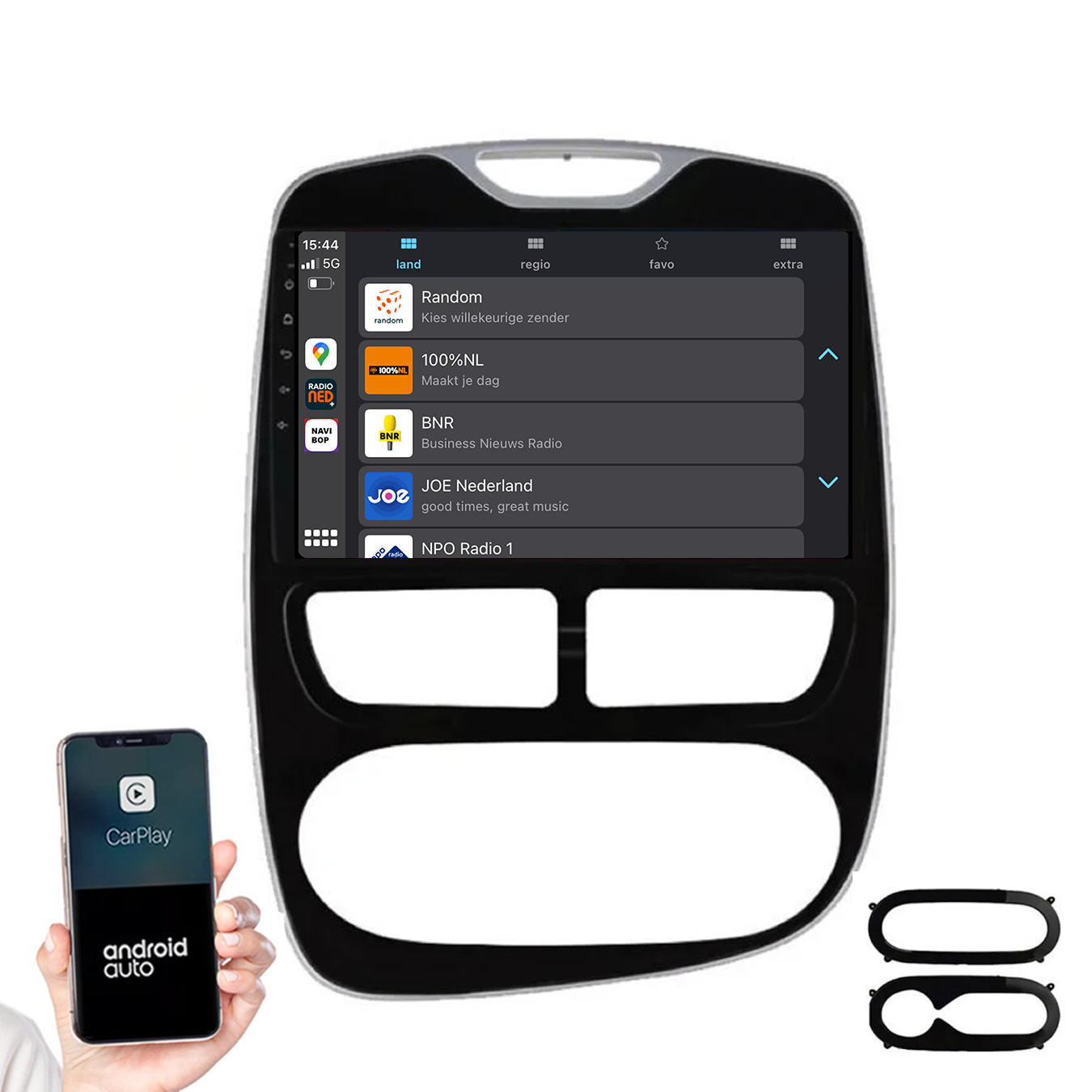 Renault Clio 3 | Autoradio | 2013 t/m 2019 | Android 14 | Apple CarPlay & Android Auto