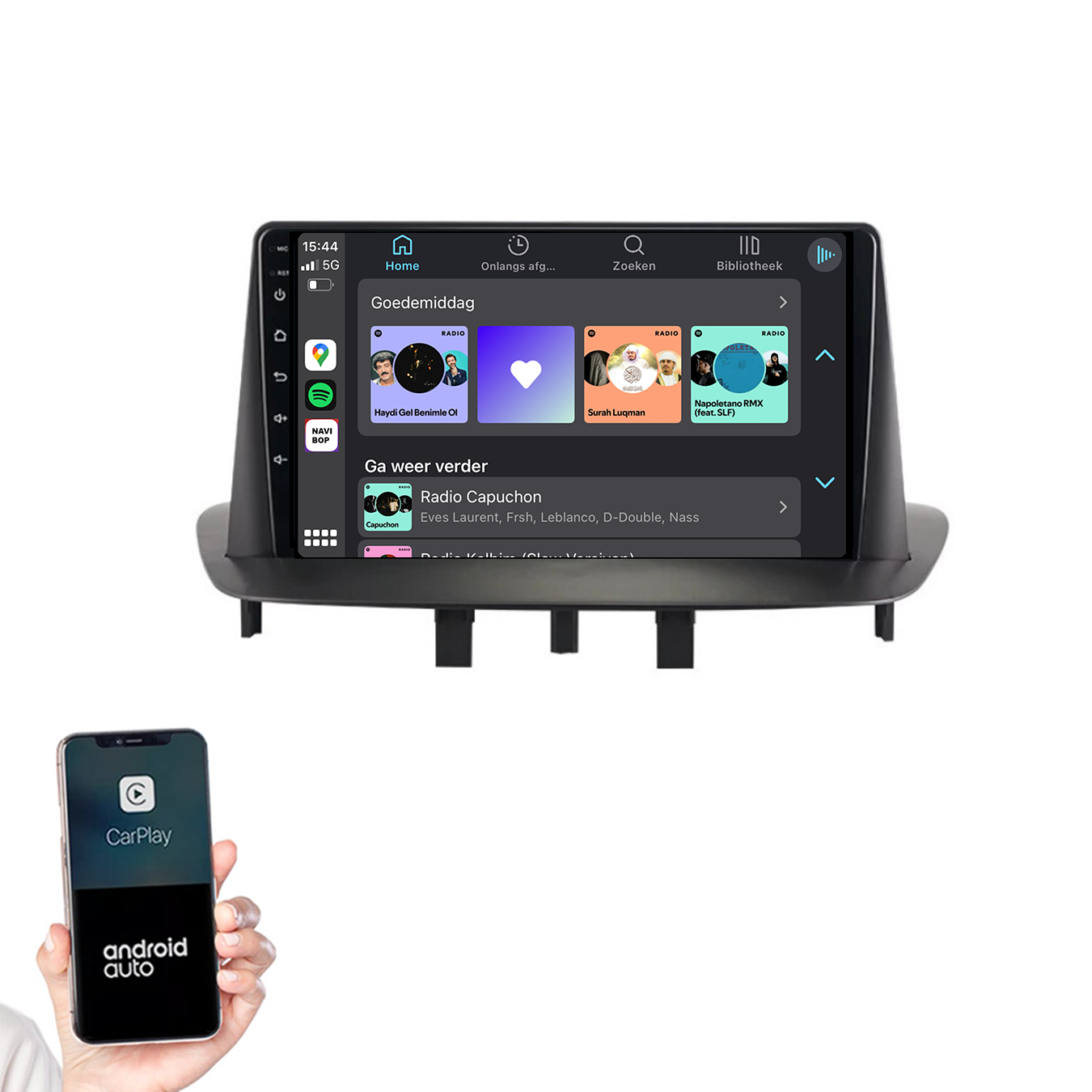Renault Megane 3 | Autoradio | 2008 t/m 2015 | Android 14 | Apple CarPlay & Android Auto