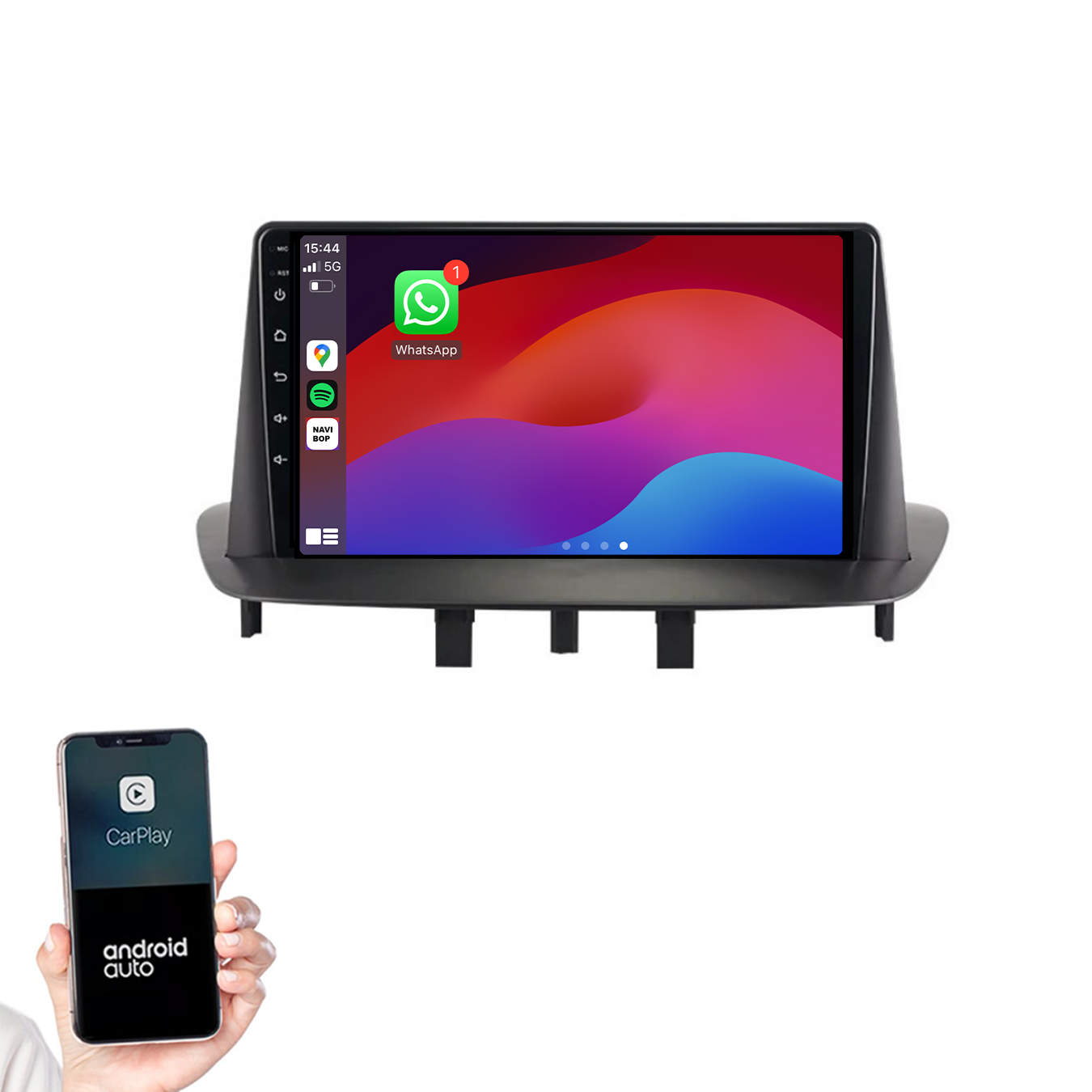 Renault Megane 3 | Autoradio | 2008 t/m 2015 | Android 14 | Apple CarPlay & Android Auto
