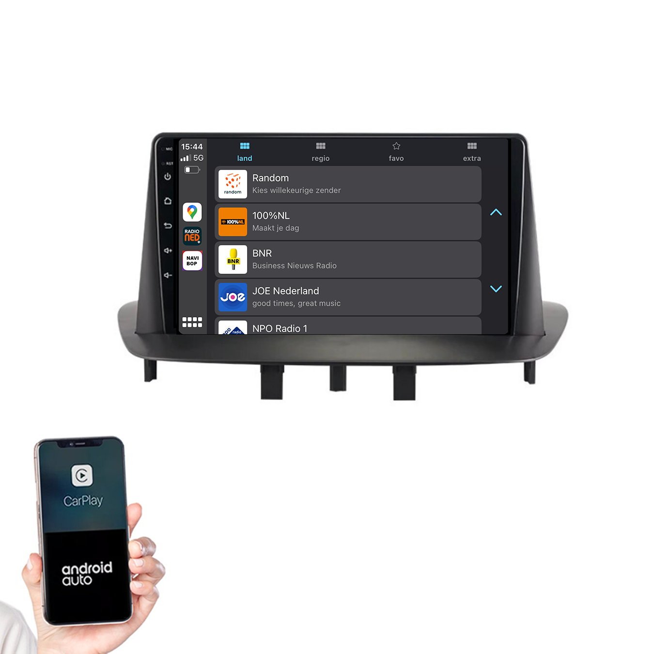 Renault Megane 3 | Autoradio | 2008 t/m 2015 | Android 14 | Apple CarPlay & Android Auto