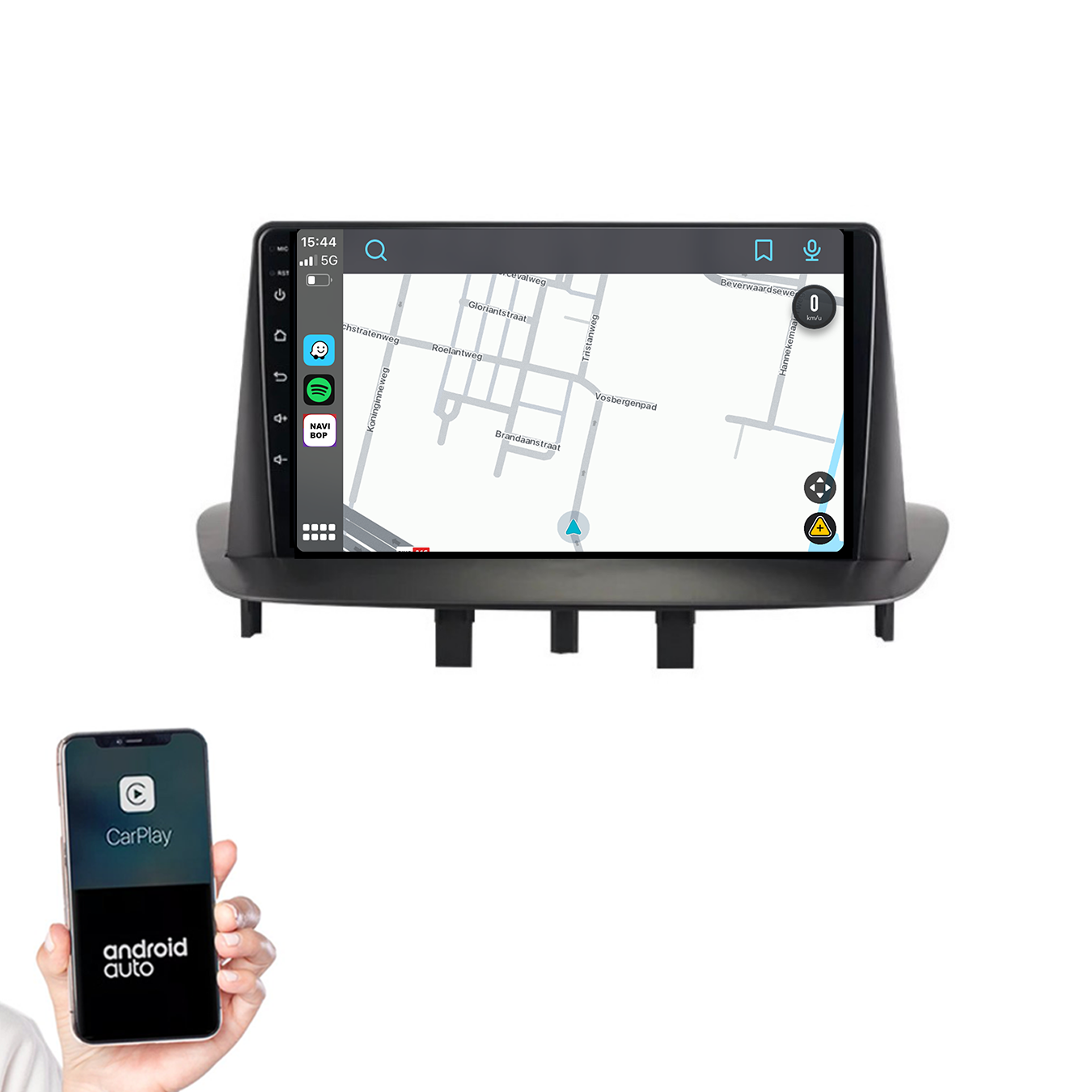 Renault Megane 3 | Autoradio | 2008 t/m 2015 | Android 14 | Apple CarPlay & Android Auto