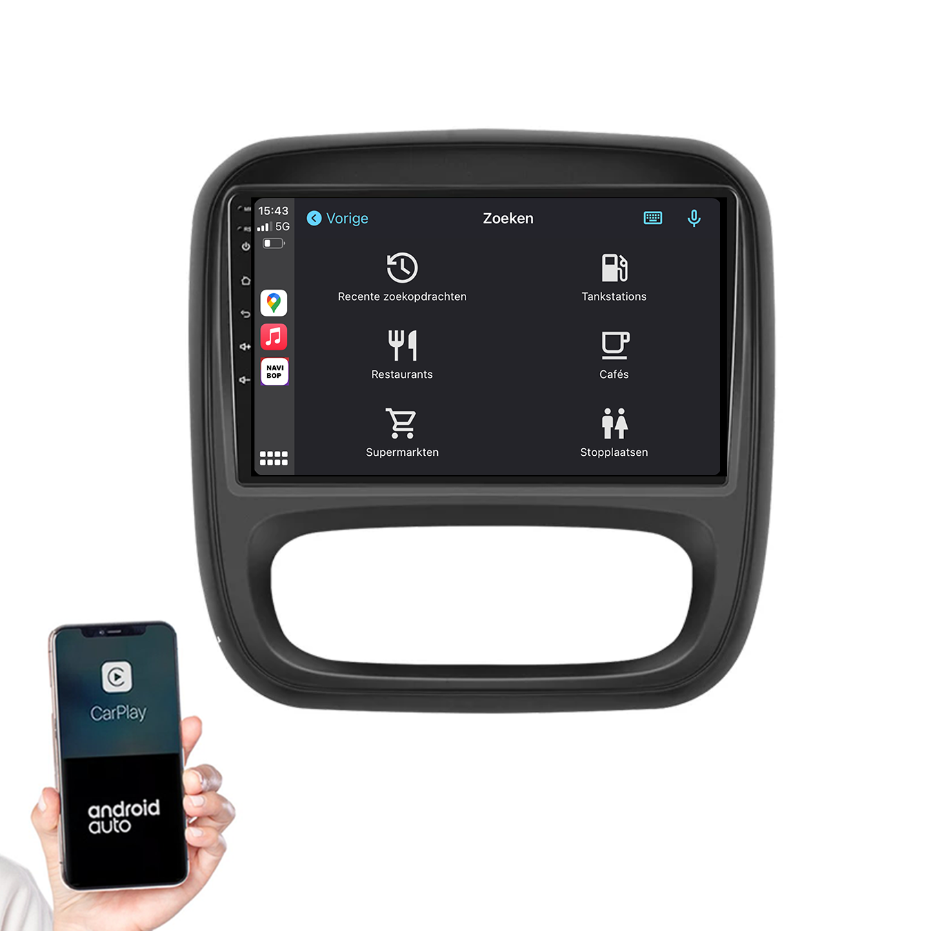Renault Traffic | Autoradio | 2015 t/m 2021 | Android 14 | Apple CarPlay & Android Auto