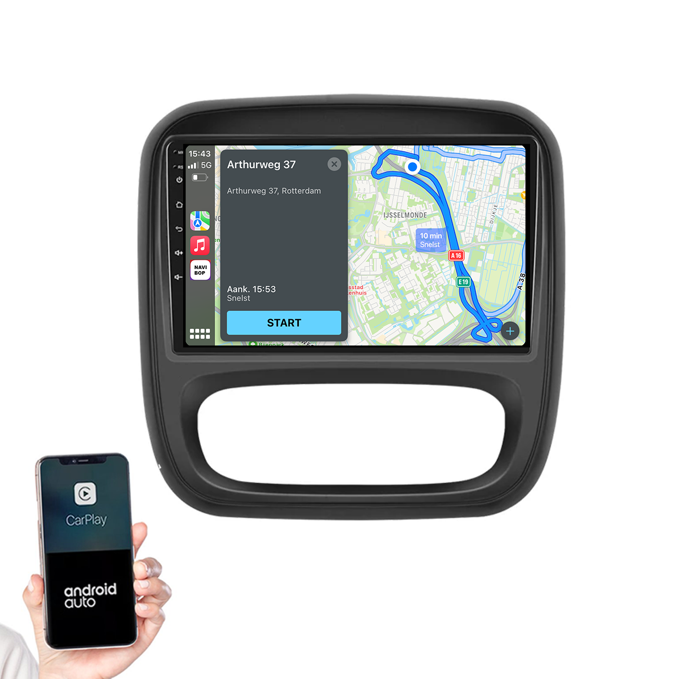 Renault Traffic | Autoradio | 2015 t/m 2021 | Android 14 | Apple CarPlay & Android Auto