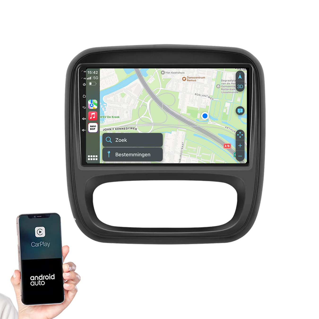 Renault Traffic | Autoradio | 2015 t/m 2021 | Android 14 | Apple CarPlay & Android Auto