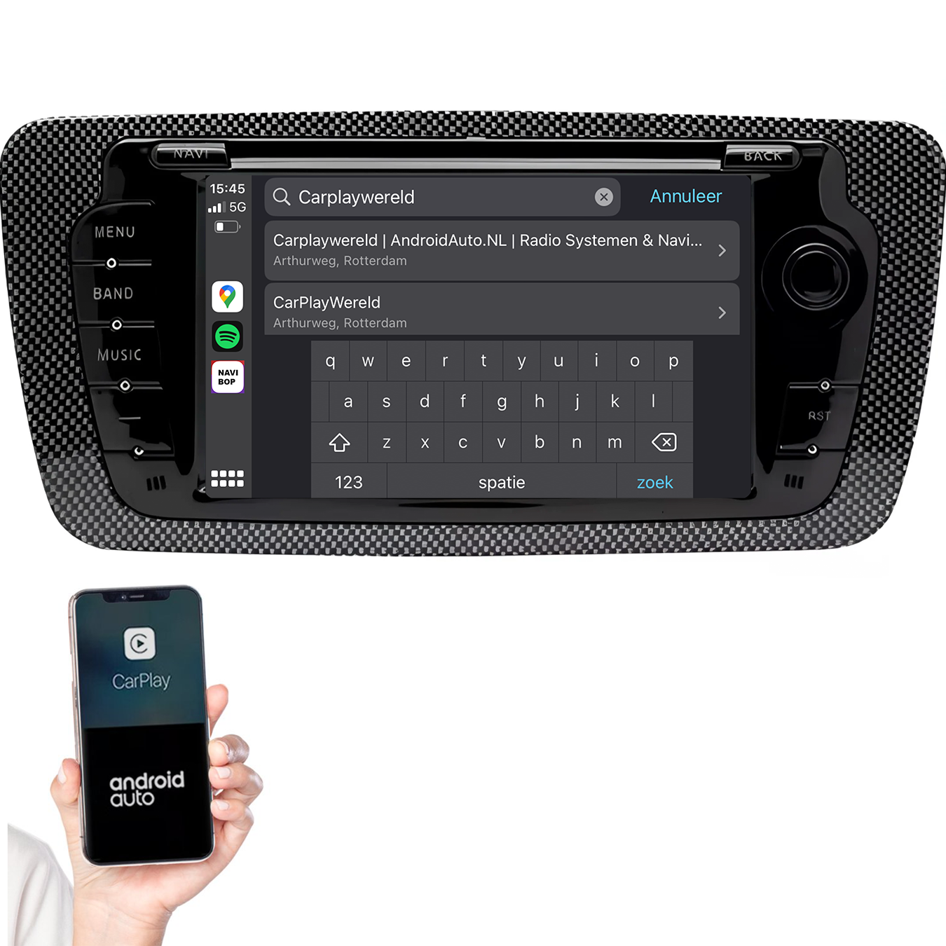 Seat ibiza | Autoradio | 2009 t/m 2013 | Android 14 | Apple CarPlay & Android Auto