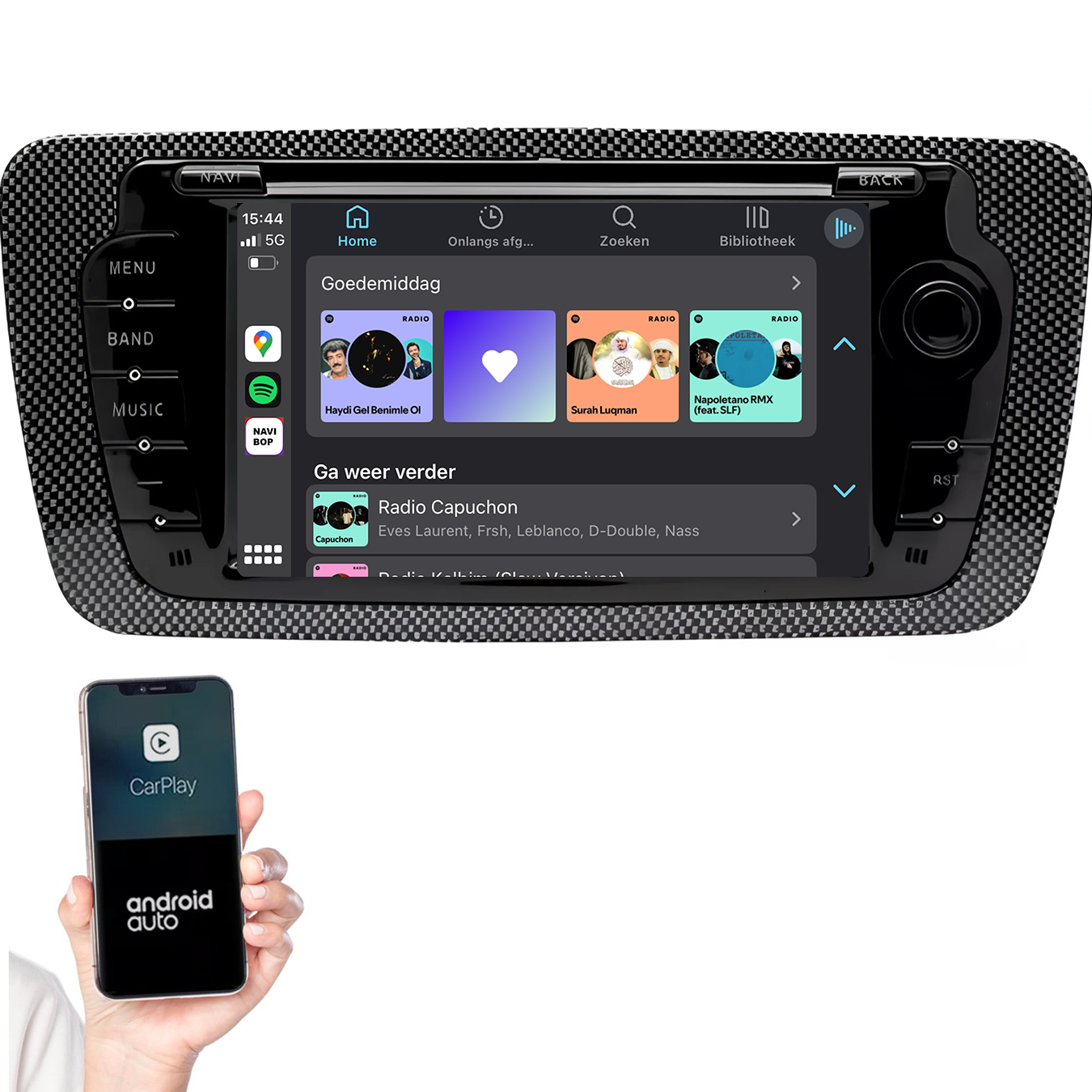 Seat ibiza | Autoradio | 2009 t/m 2013 | Android 14 | Apple CarPlay & Android Auto