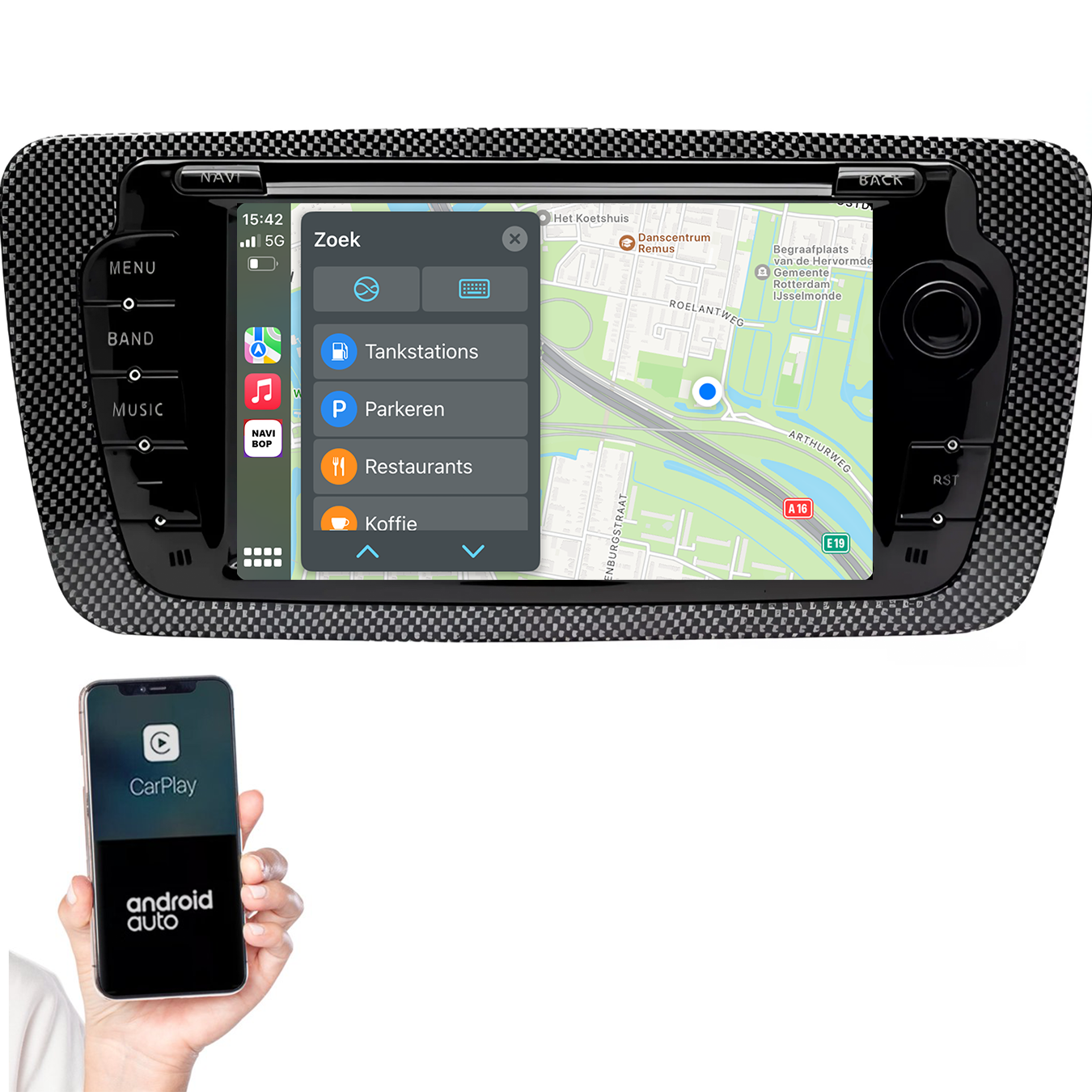Seat ibiza | Autoradio | 2009 t/m 2013 | Android 14 | Apple CarPlay & Android Auto