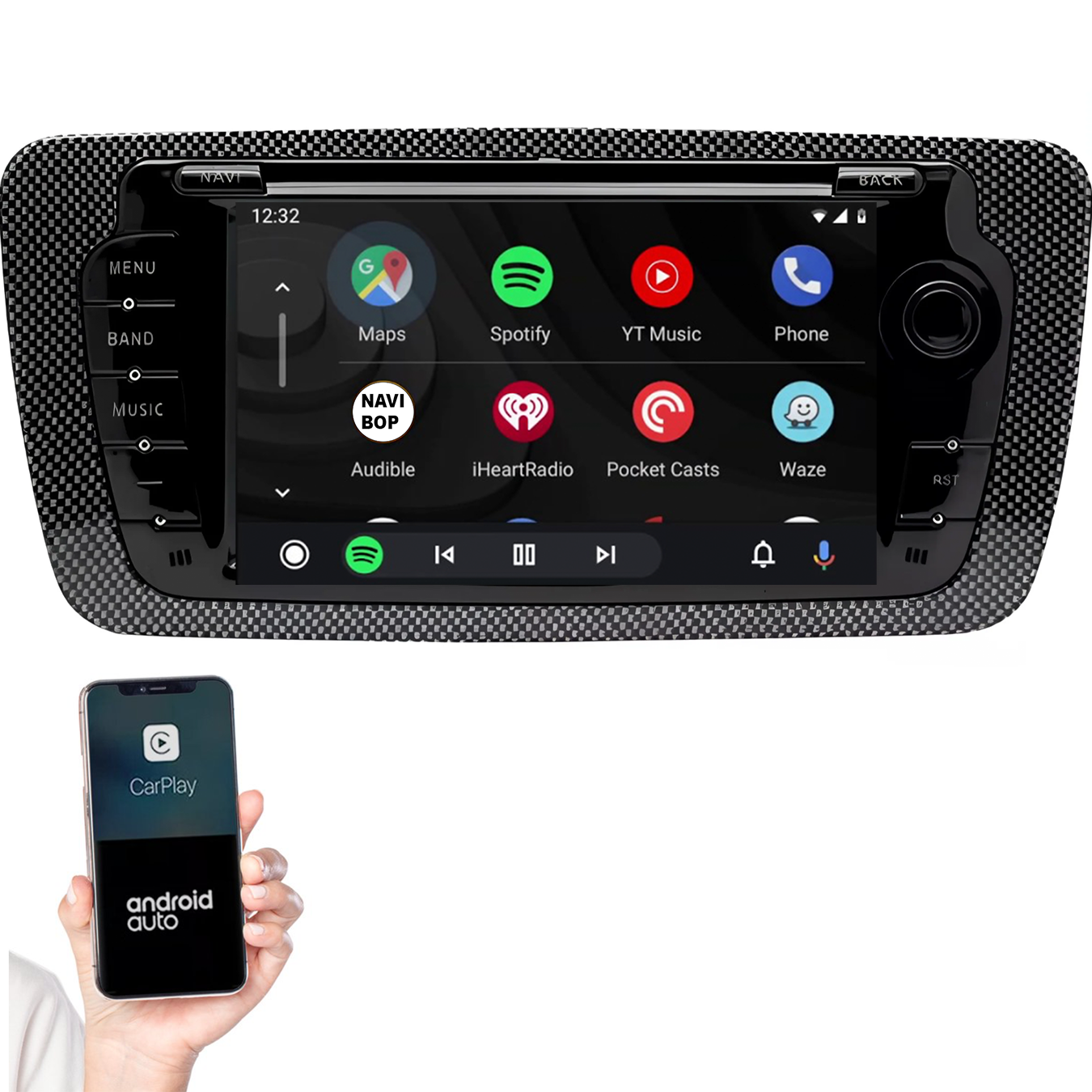 Seat ibiza | Autoradio | 2009 t/m 2013 | Android 14 | Apple CarPlay & Android Auto