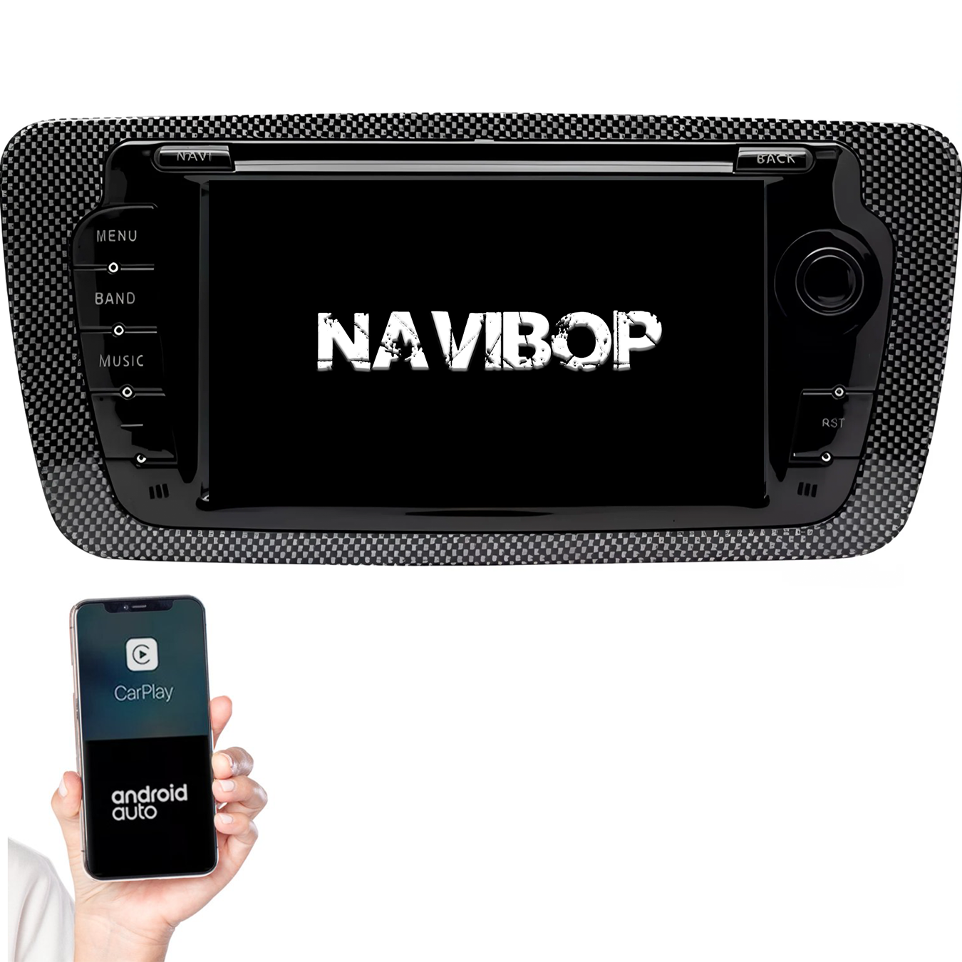 Seat ibiza | Autoradio | 2009 t/m 2013 | Android 14 | Apple CarPlay & Android Auto
