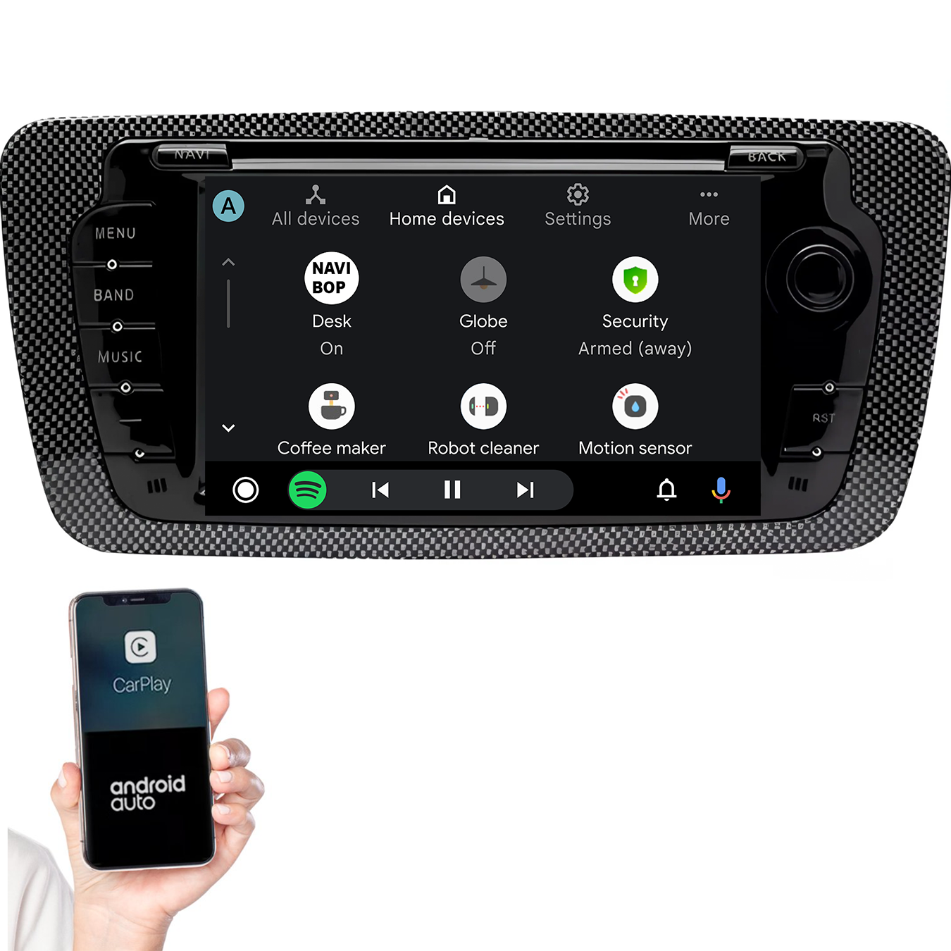 Seat ibiza | Autoradio | 2009 t/m 2013 | Android 14 | Apple CarPlay & Android Auto