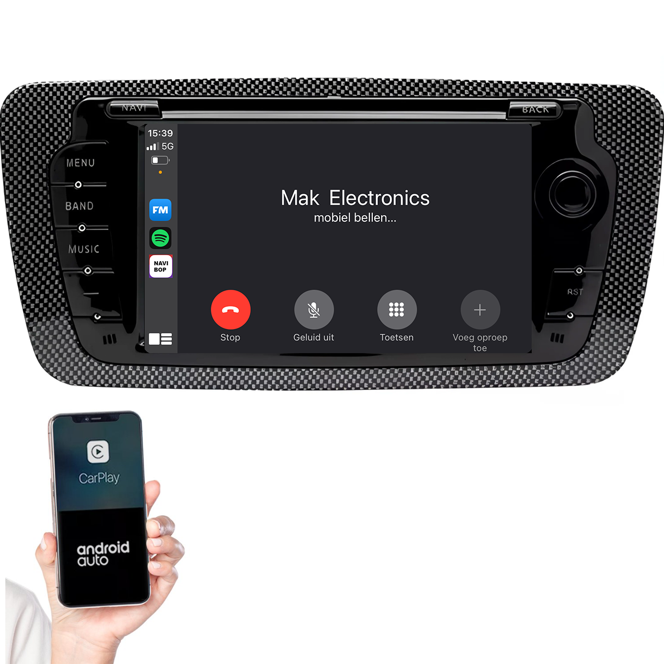 Seat ibiza | Autoradio | 2009 t/m 2013 | Android 14 | Apple CarPlay & Android Auto