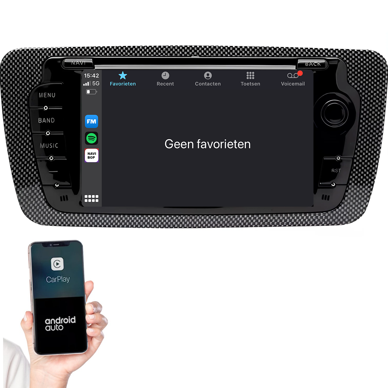 Seat ibiza | Autoradio | 2009 t/m 2013 | Android 14 | Apple CarPlay & Android Auto