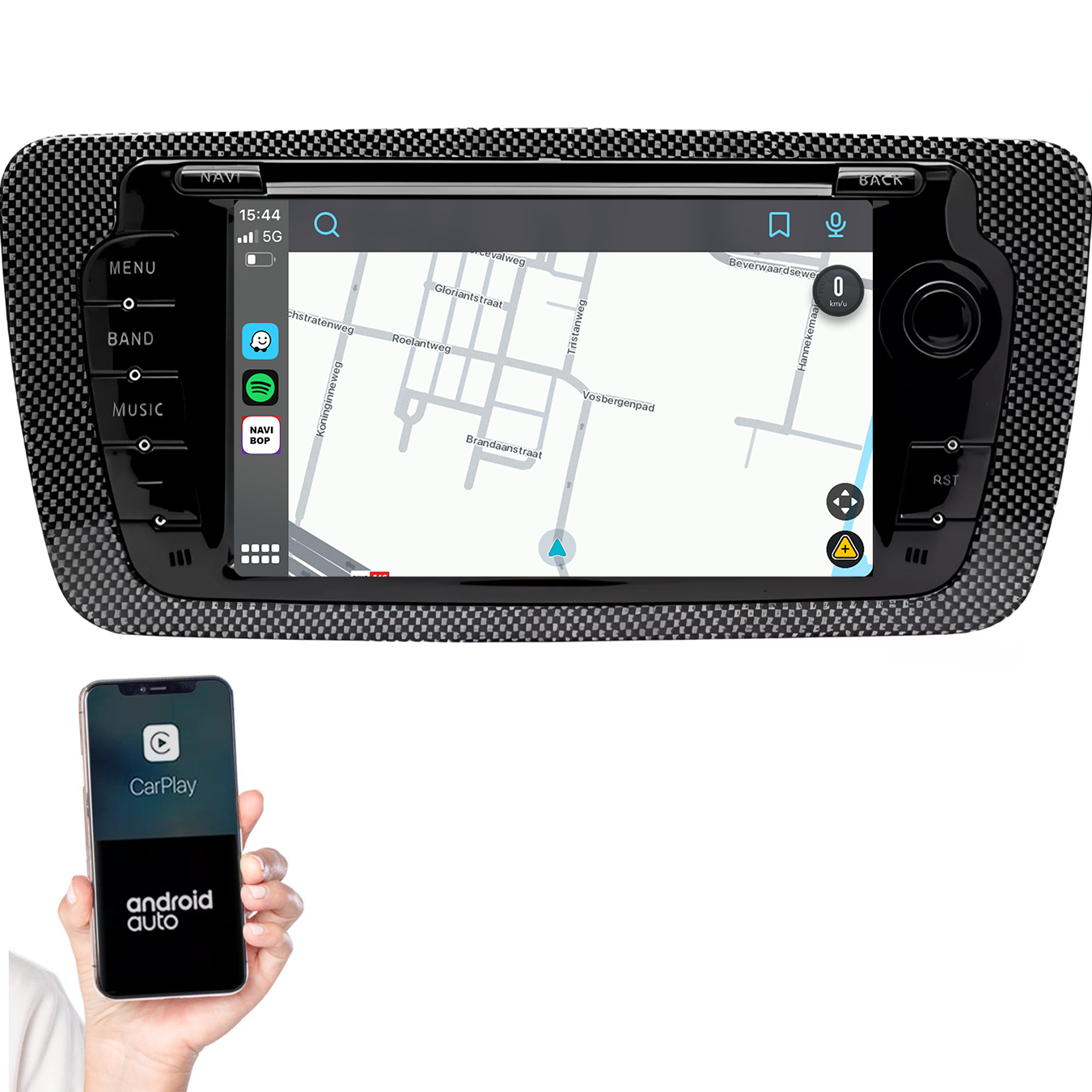 Seat ibiza | Autoradio | 2009 t/m 2013 | Android 14 | Apple CarPlay & Android Auto