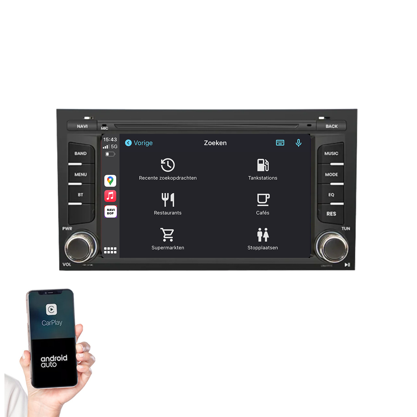 Seat Leon | Autoradio | 2012 t/m 2020 | Android 14 | Apple CarPlay & Android Auto