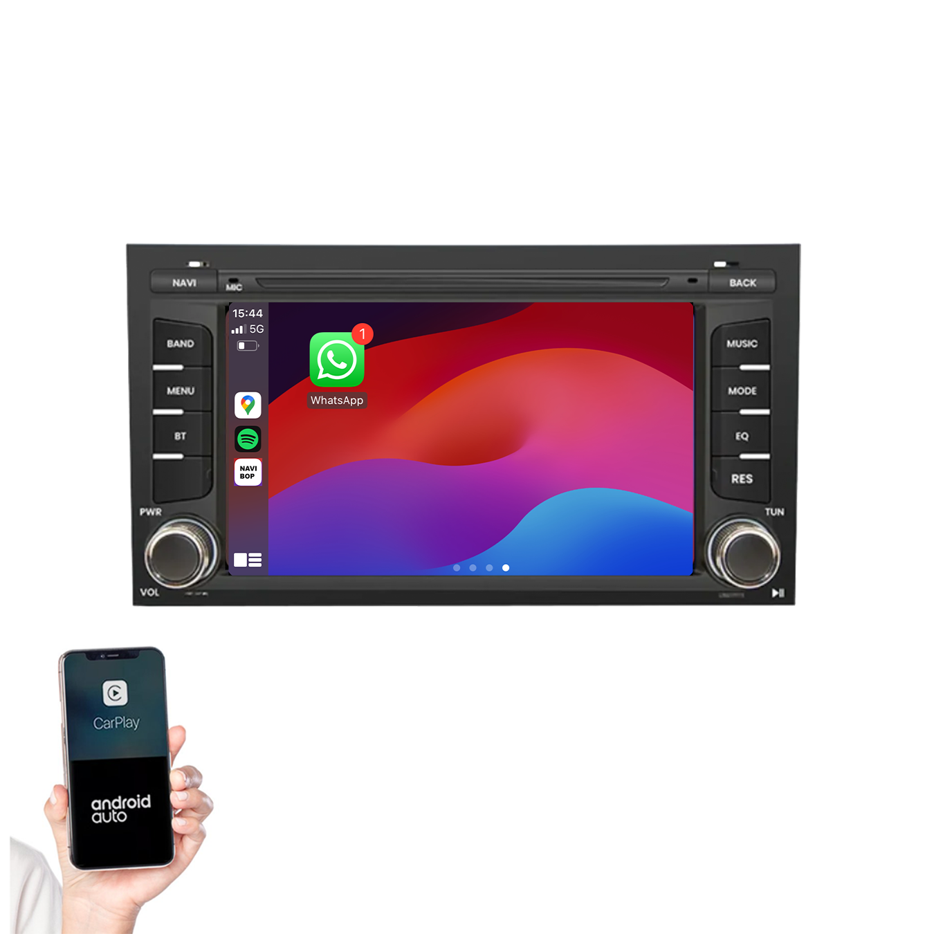 Seat Leon | Autoradio | 2012 t/m 2020 | Android 14 | Apple CarPlay & Android Auto