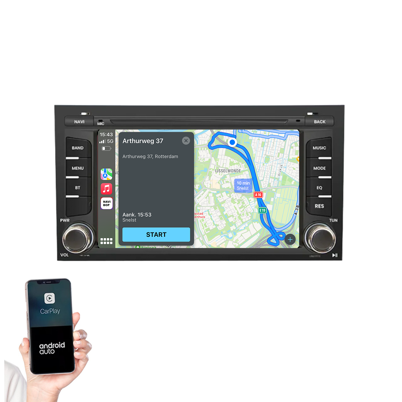 Seat Leon | Autoradio | 2012 t/m 2020 | Android 14 | Apple CarPlay & Android Auto