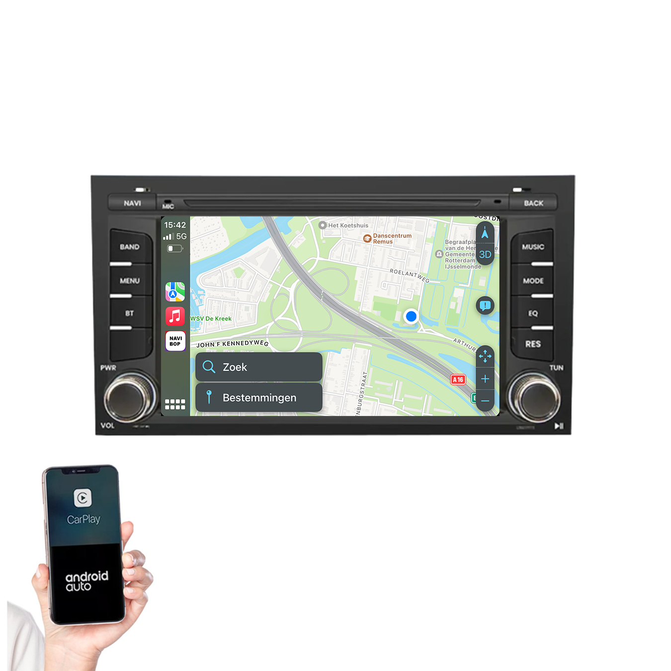 Seat Leon | Autoradio | 2012 t/m 2020 | Android 14 | Apple CarPlay & Android Auto