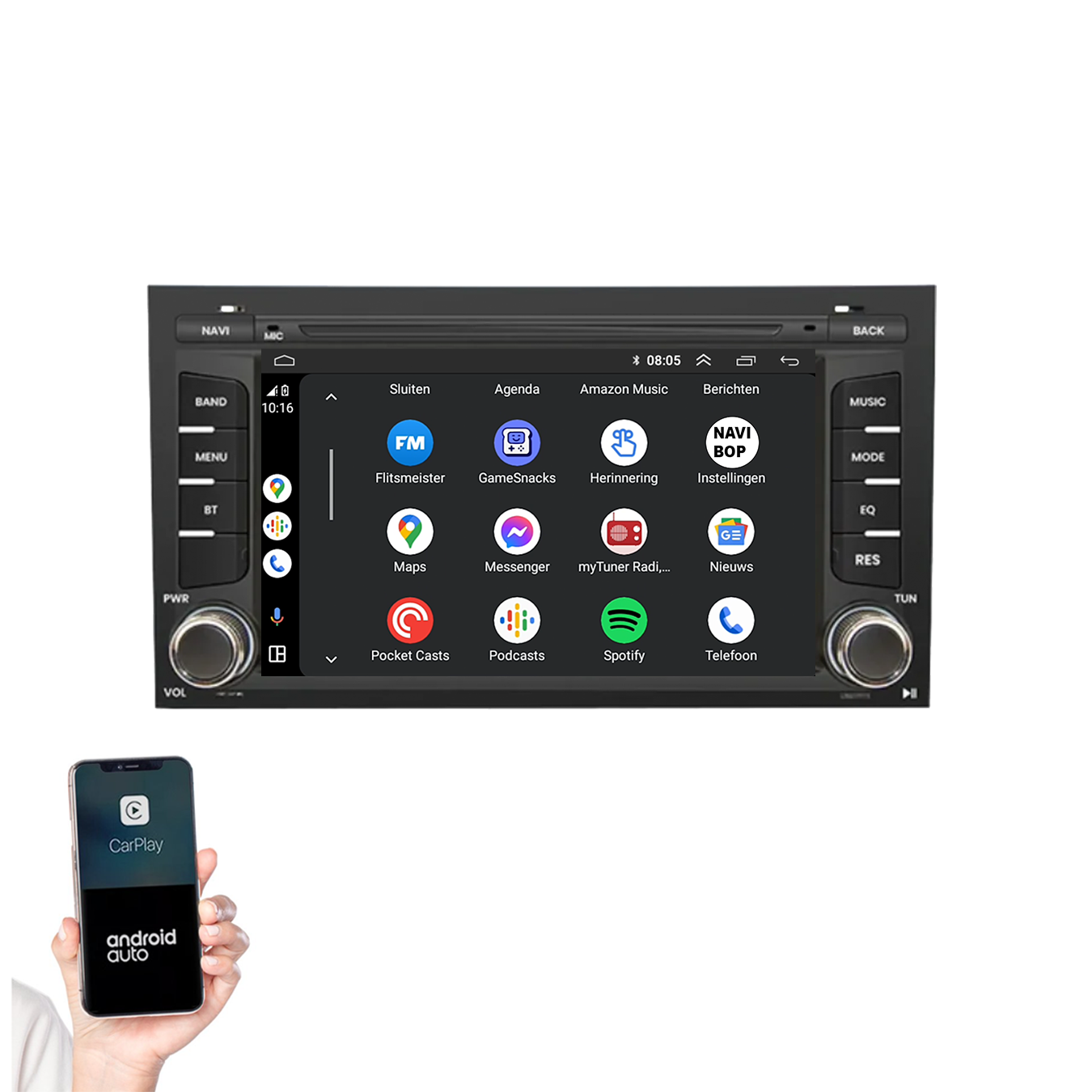 Seat Leon | Autoradio | 2012 t/m 2020 | Android 14 | Apple CarPlay & Android Auto