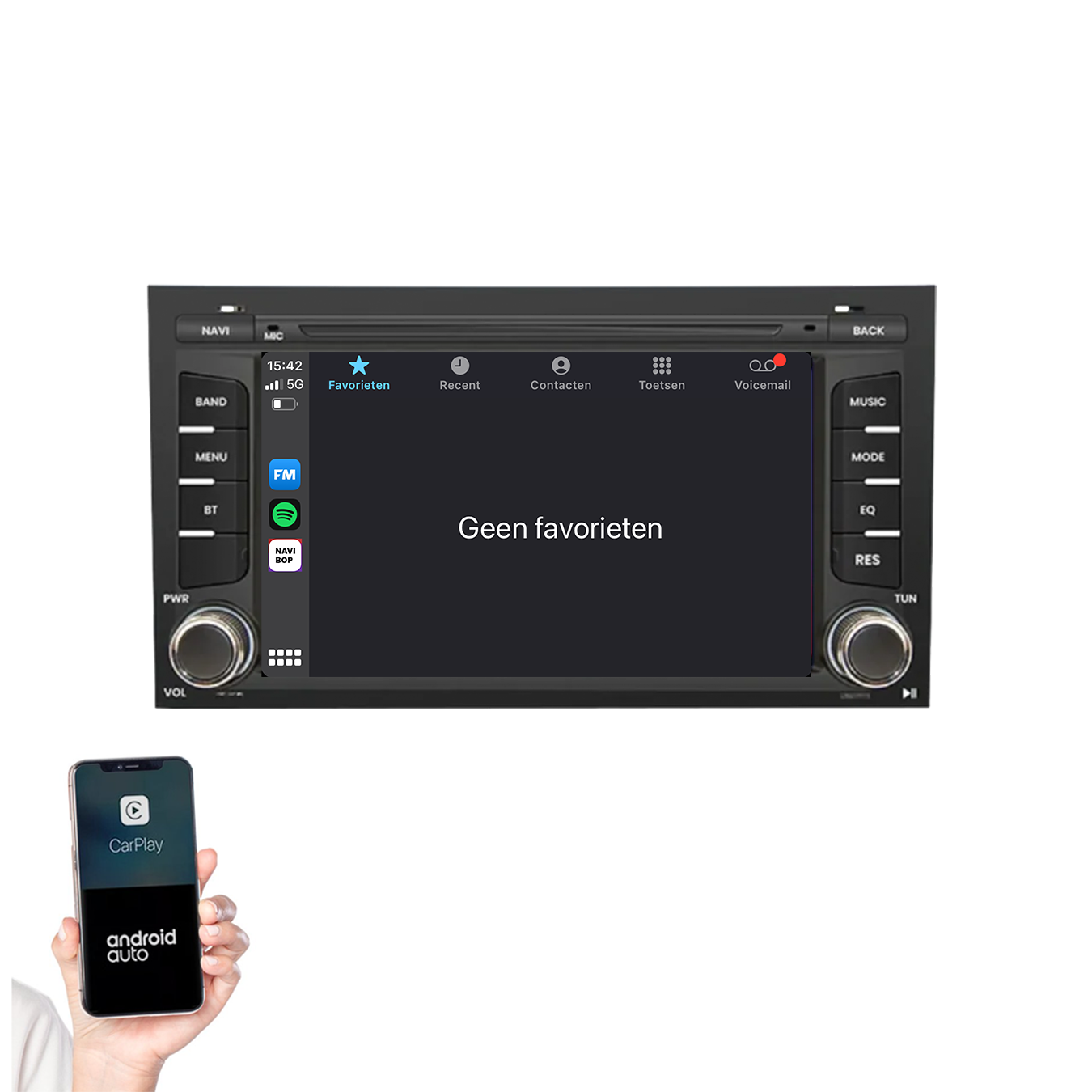 Seat Leon | Autoradio | 2012 t/m 2020 | Android 14 | Apple CarPlay & Android Auto