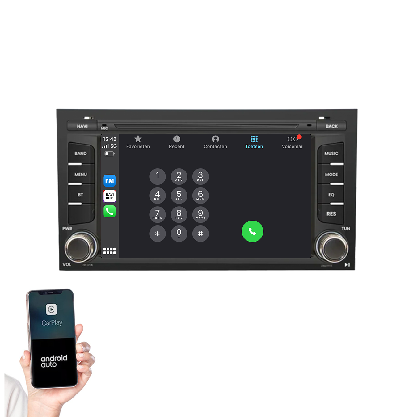 Seat Leon | Autoradio | 2012 t/m 2020 | Android 14 | Apple CarPlay & Android Auto