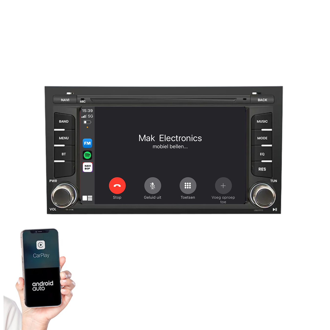 Seat Leon | Autoradio | 2012 t/m 2020 | Android 14 | Apple CarPlay & Android Auto