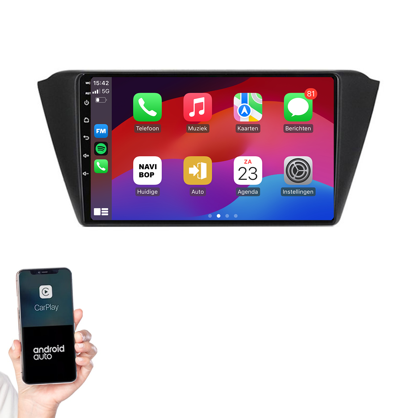 Skoda Fabia | Autoradio | 2015 t/m 2019 | Apple CarPlay & Android Auto