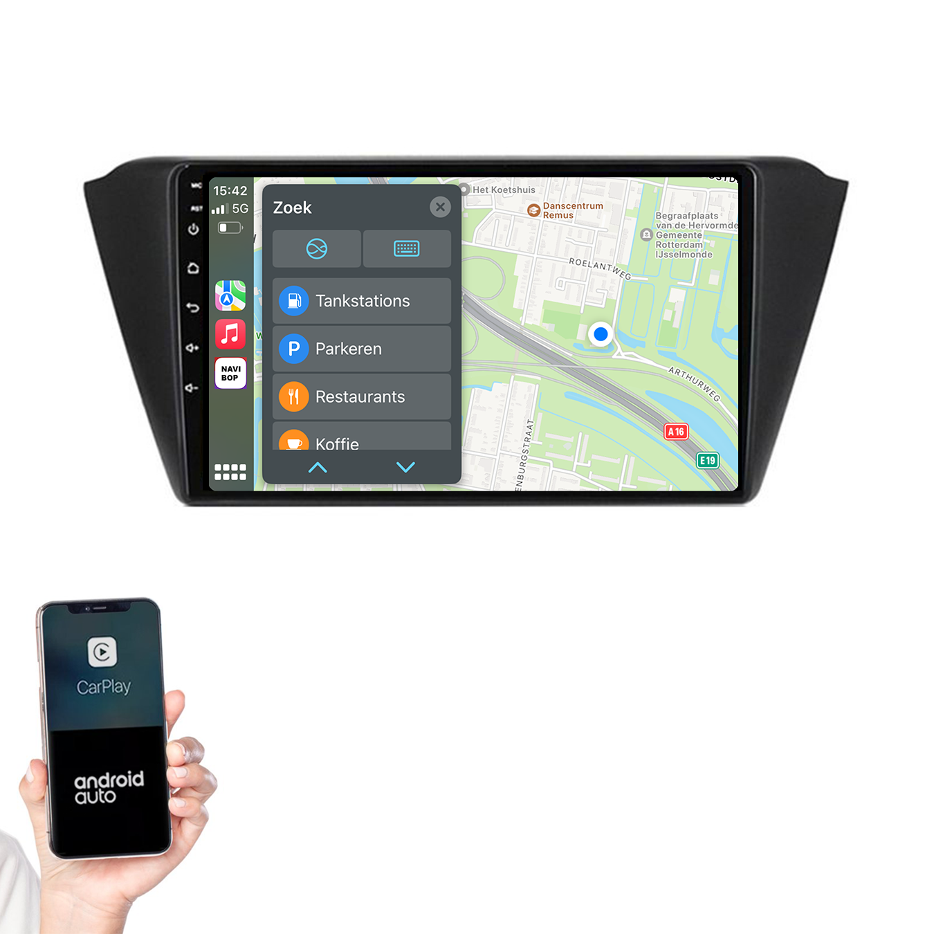 Skoda Fabia | Autoradio | 2015 t/m 2019 | Apple CarPlay & Android Auto