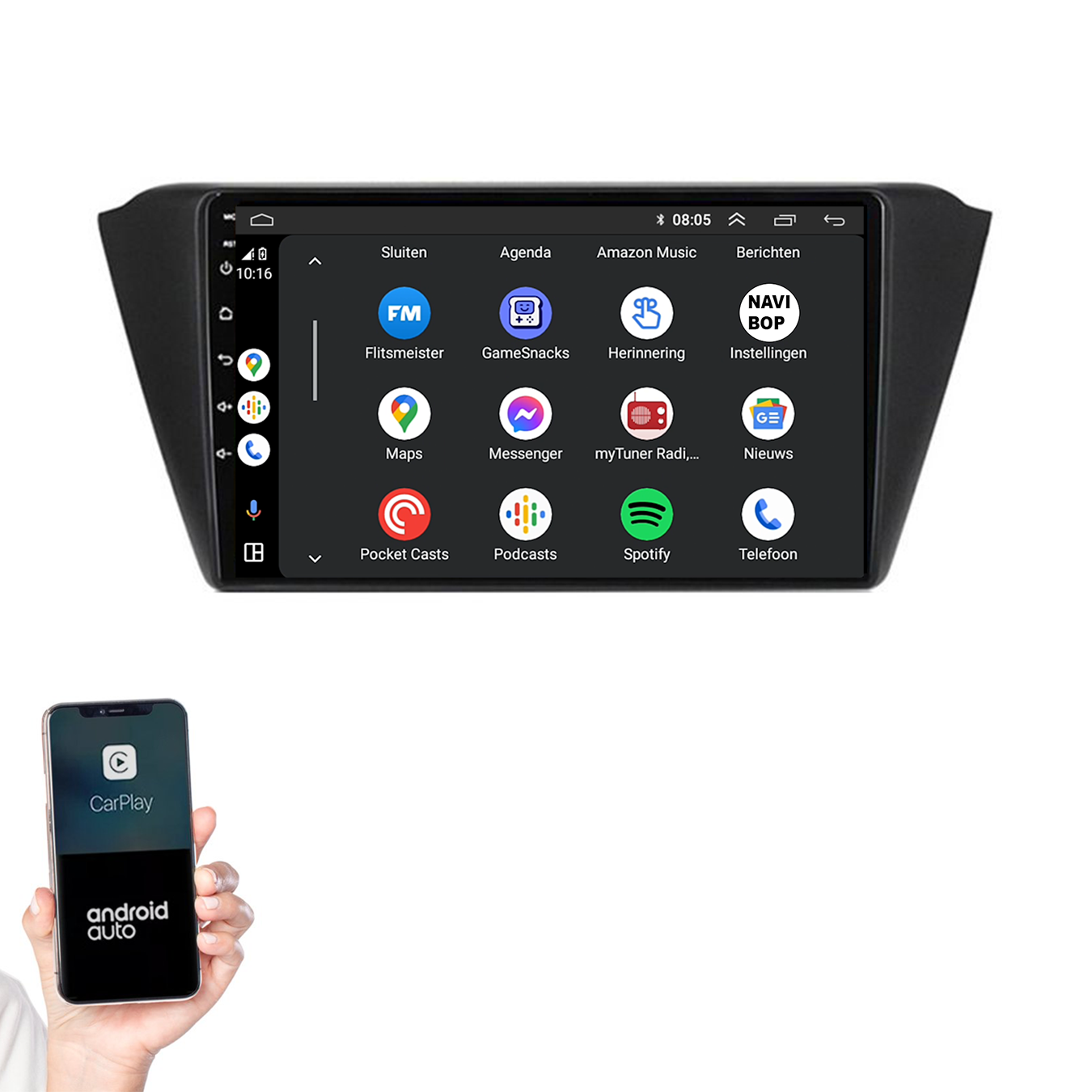 Skoda Fabia | Autoradio | 2015 t/m 2019 | Apple CarPlay & Android Auto