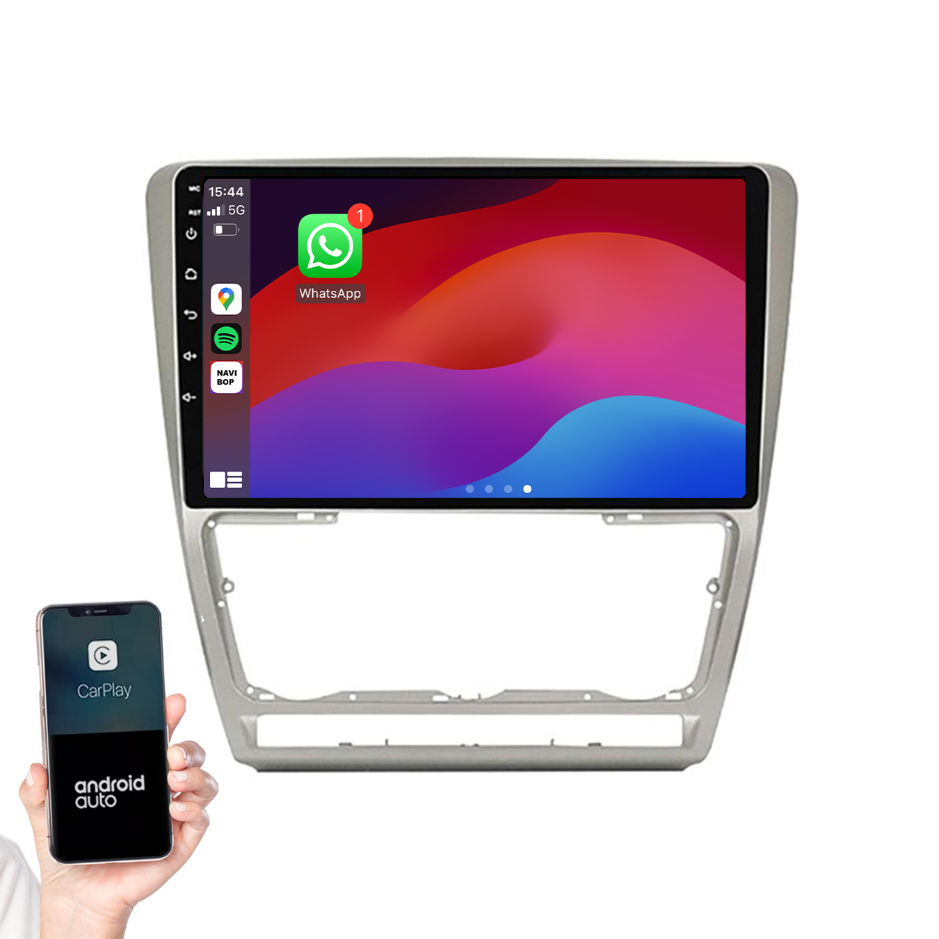 Skoda Octavia | Autoradio | 2005 t/m 2013 | Android 14 | Apple CarPlay & Android Auto