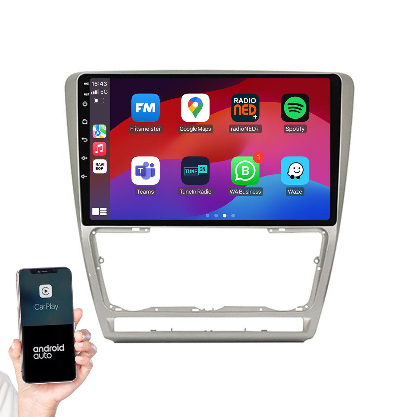 Skoda Octavia | Autoradio | 2005 t/m 2013 | Android 14 | Apple CarPlay & Android Auto