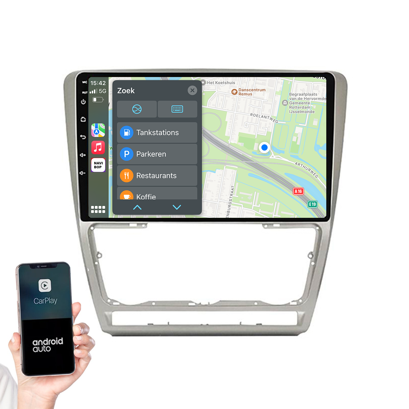 Skoda Octavia | Autoradio | 2005 t/m 2013 | Android 14 | Apple CarPlay & Android Auto