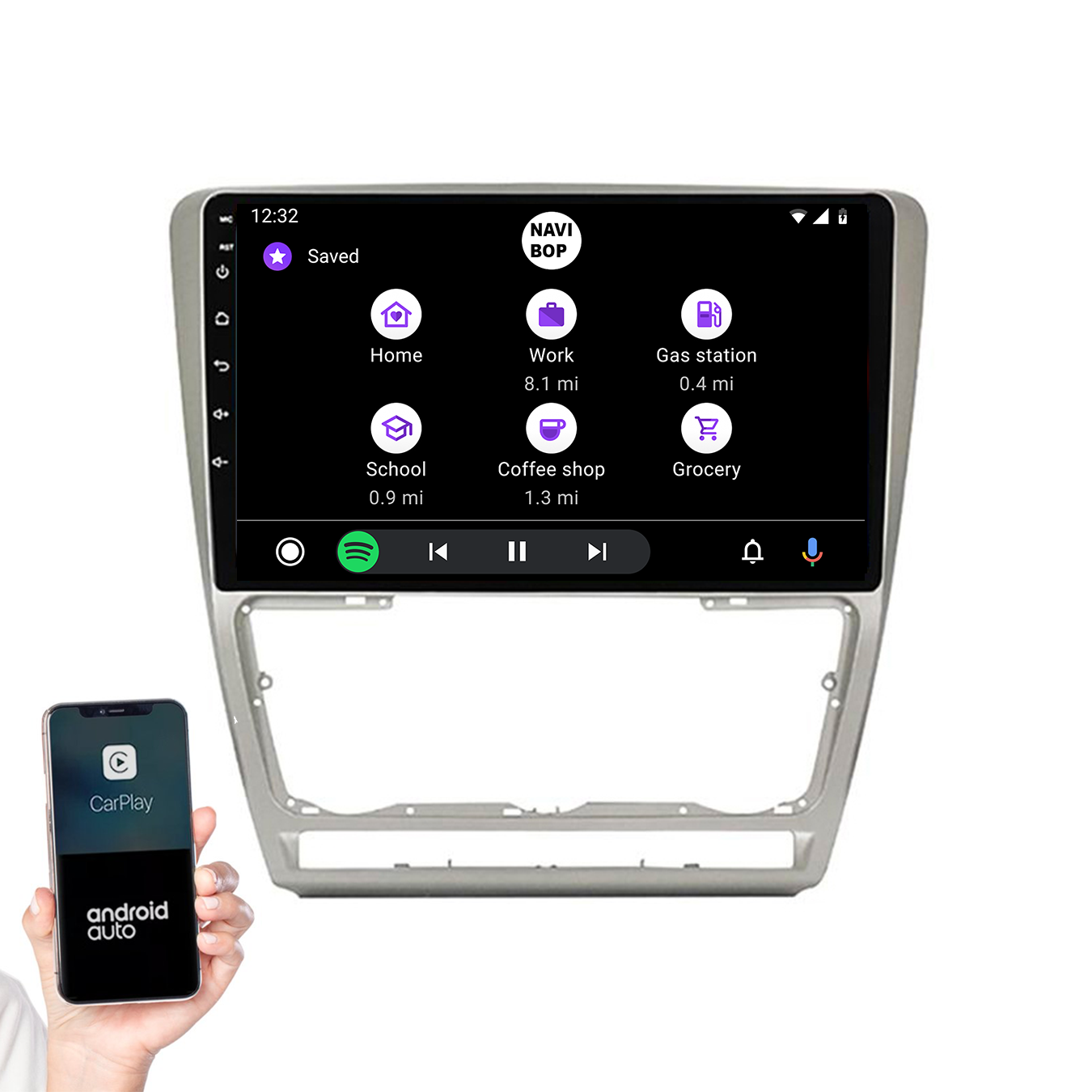 Skoda Octavia | Autoradio | 2005 t/m 2013 | Android 14 | Apple CarPlay & Android Auto