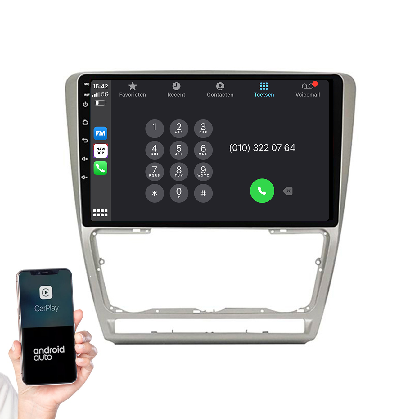 Skoda Octavia | Autoradio | 2005 t/m 2013 | Android 14 | Apple CarPlay & Android Auto