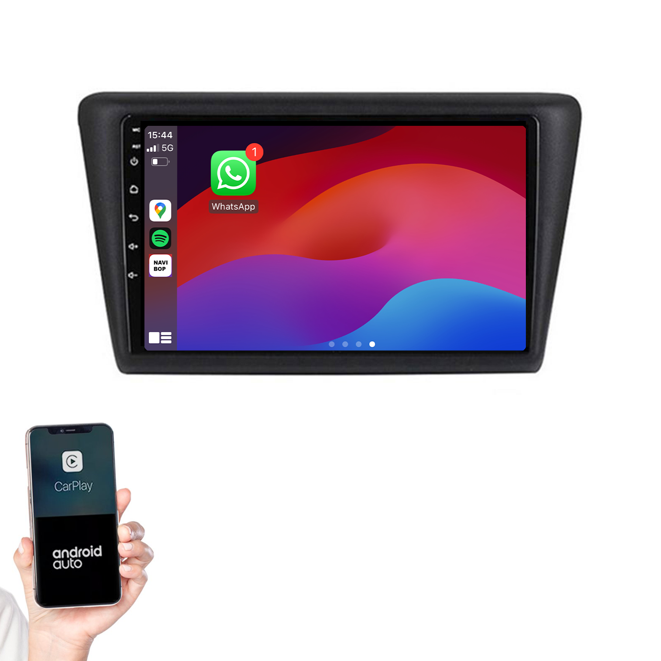 Skoda Rapid | Autoradio | 2013 t/m 2019 | Android 14 | Apple CarPlay & Android Auto