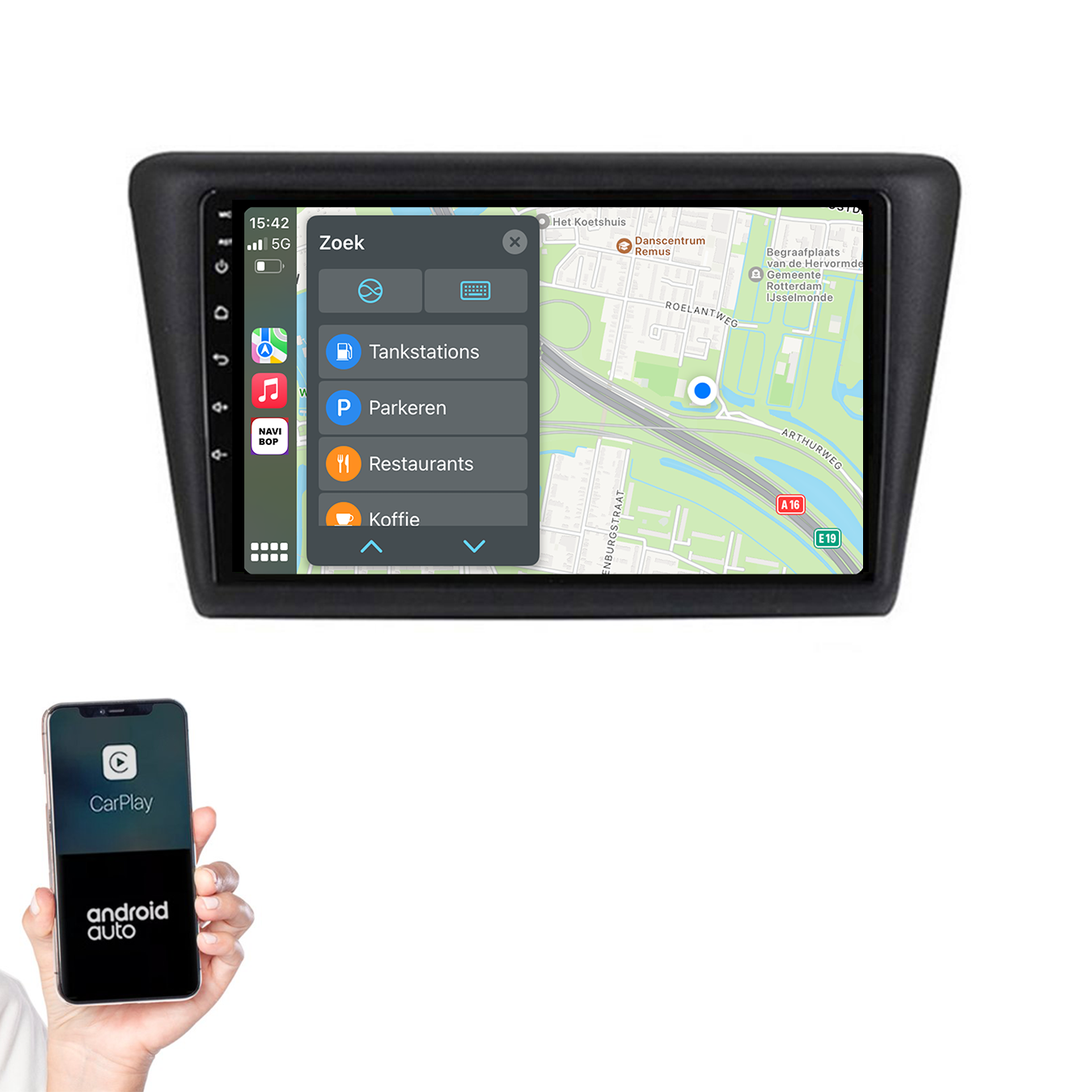 Skoda Rapid | Autoradio | 2013 t/m 2019 | Android 14 | Apple CarPlay & Android Auto