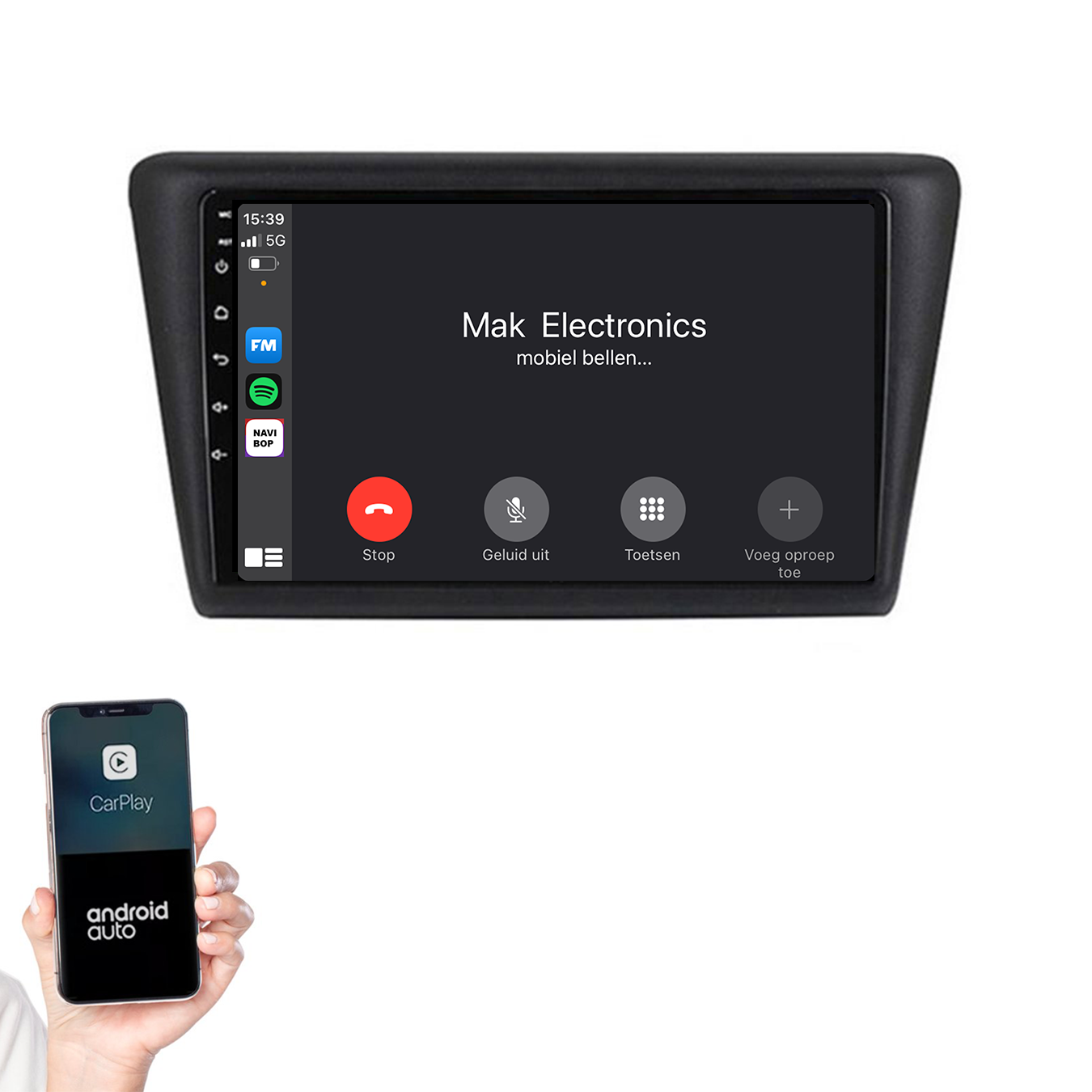 Skoda Rapid | Autoradio | 2013 t/m 2019 | Android 14 | Apple CarPlay & Android Auto
