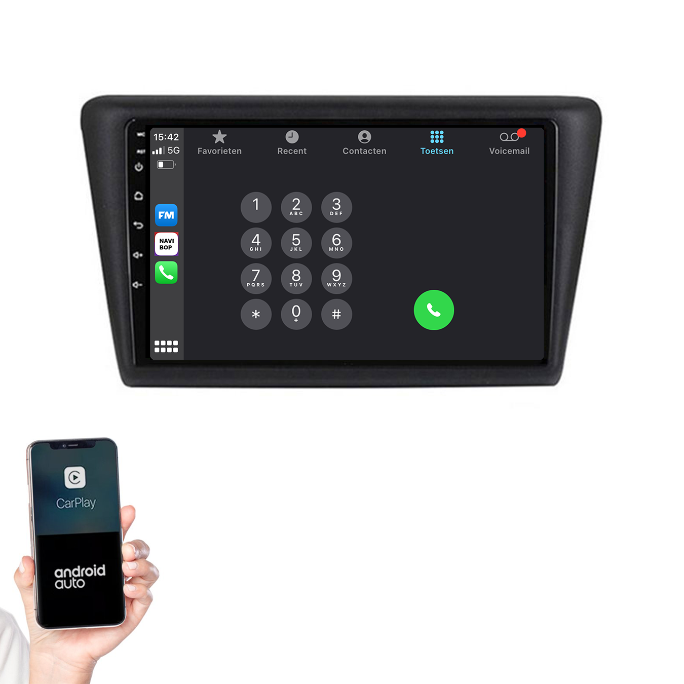 Skoda Rapid | Autoradio | 2013 t/m 2019 | Android 14 | Apple CarPlay & Android Auto